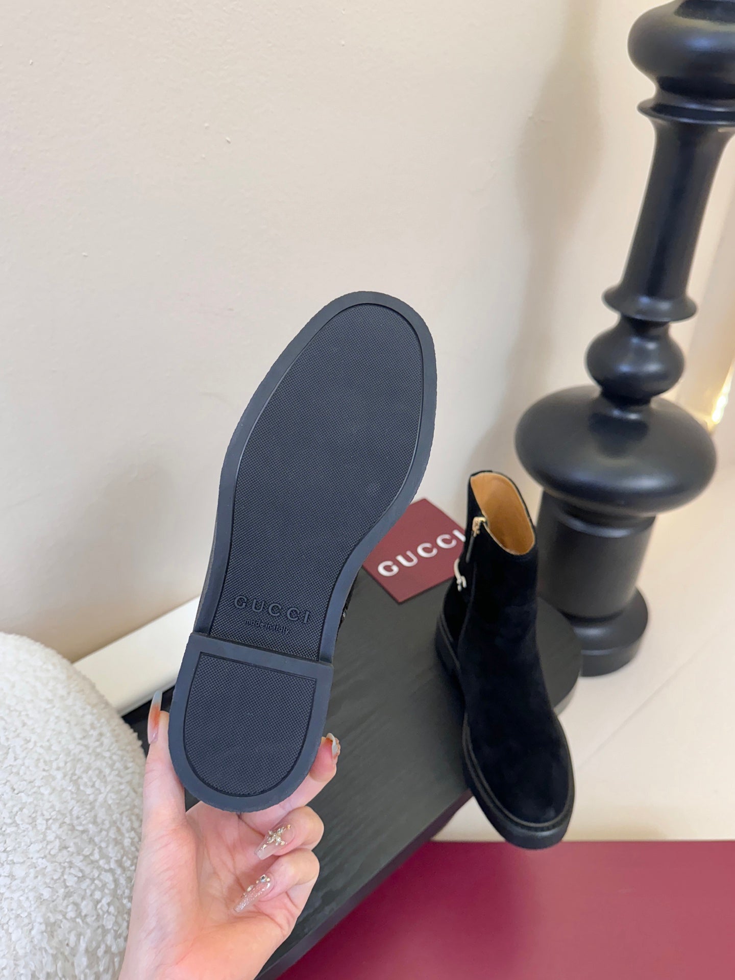 Gucci Runway Suede Boots