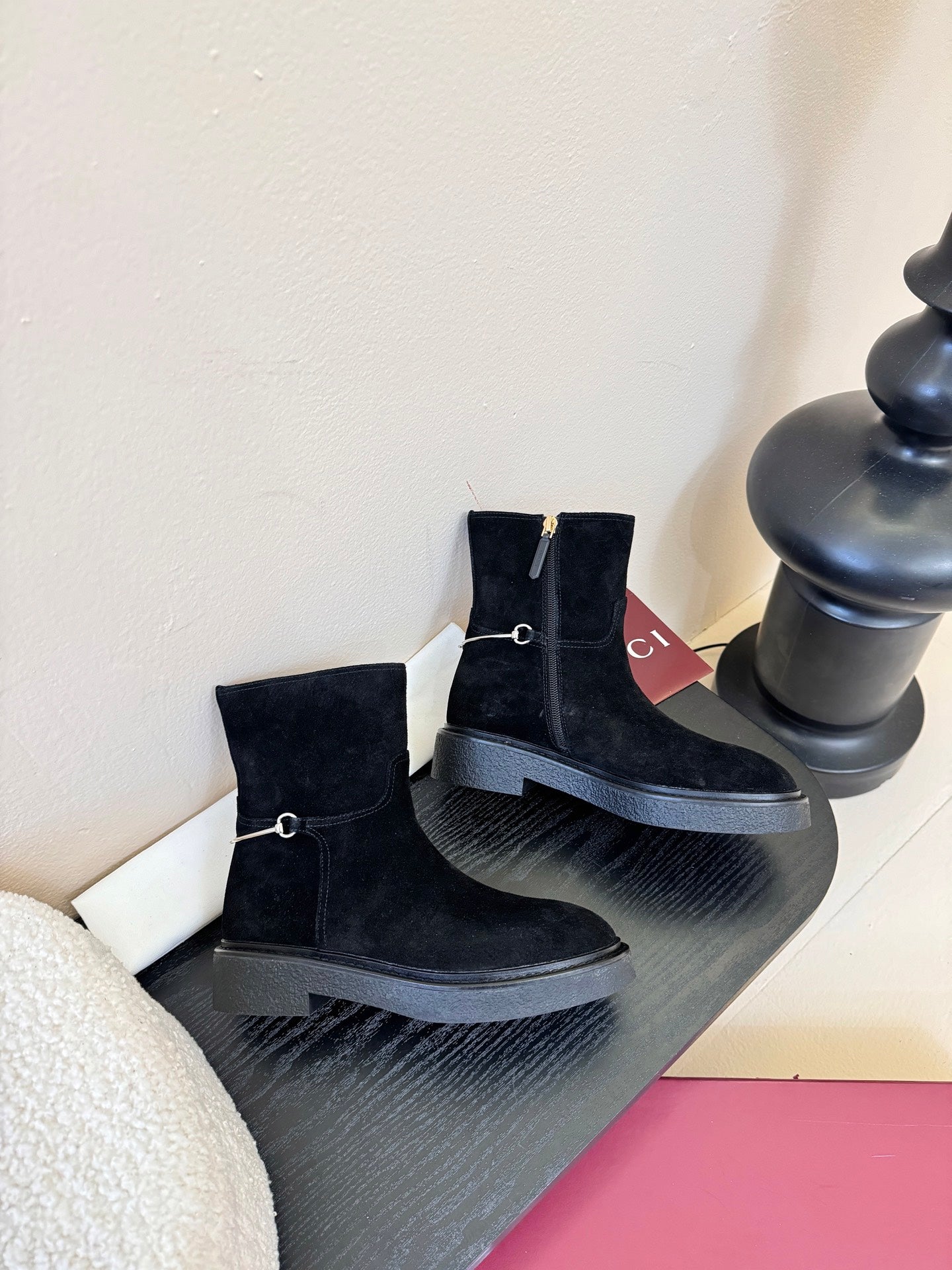 Gucci Runway Suede Boots