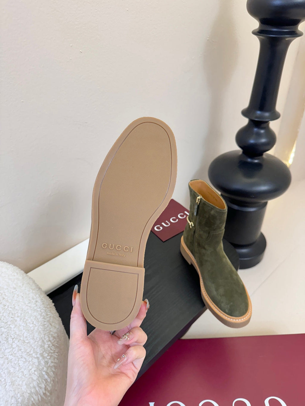 Gucci Runway Suede Boots