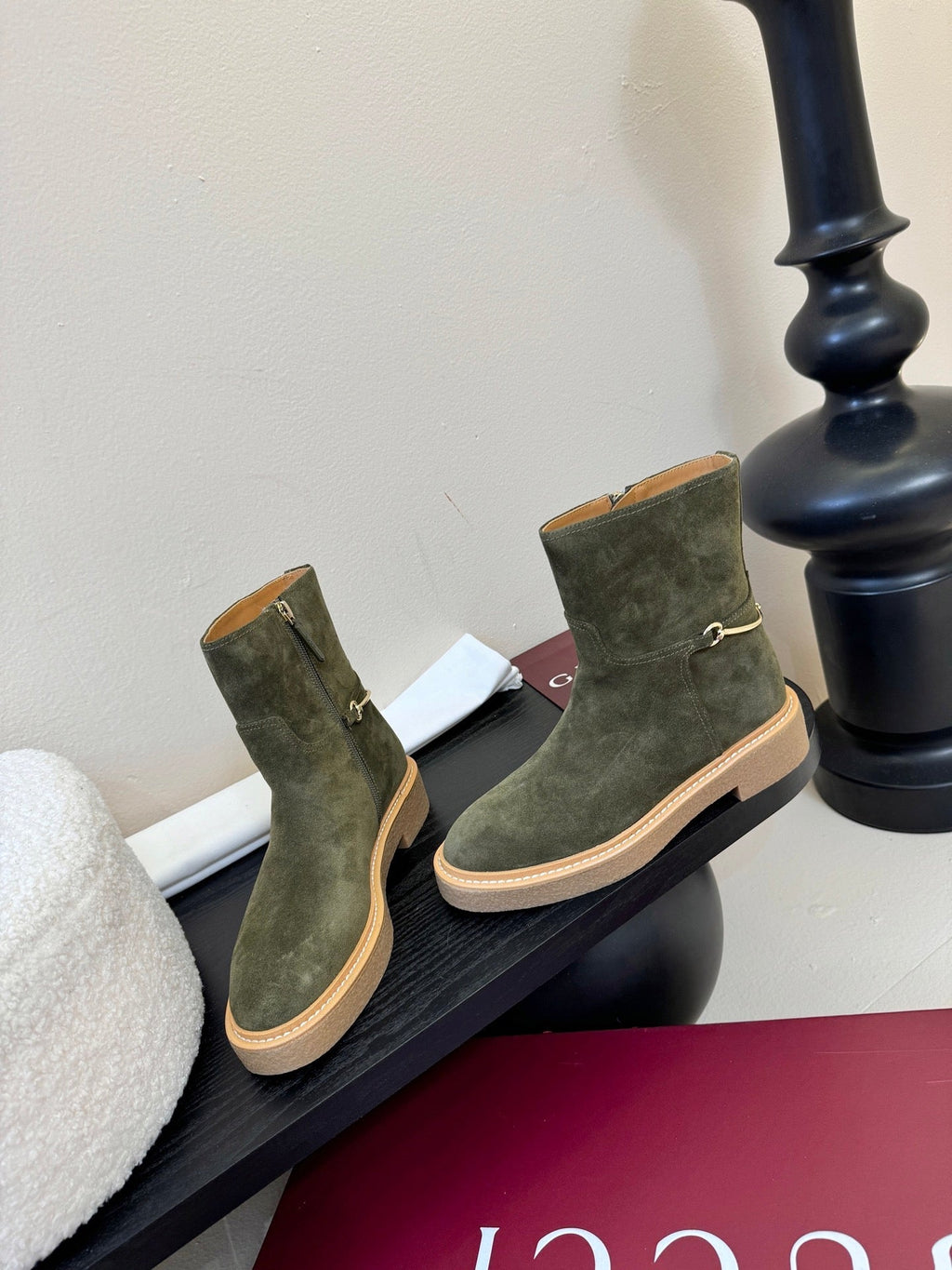 Gucci Runway Suede Boots
