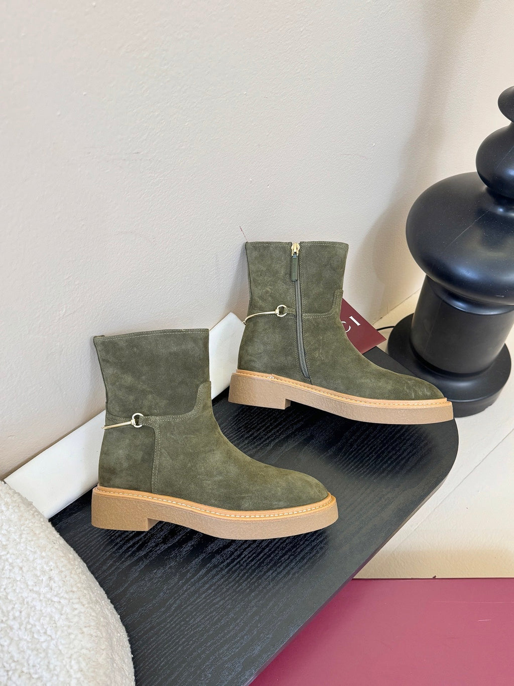 Gucci Runway Suede Boots