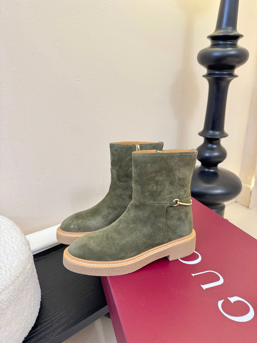 Gucci Runway Suede Boots
