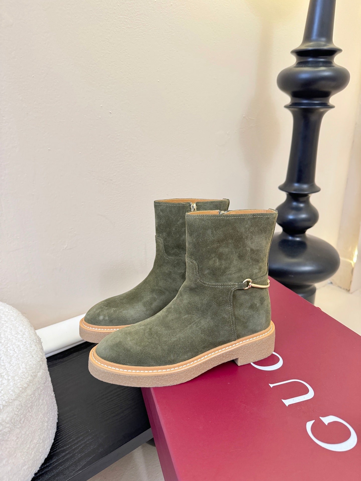 Gucci Runway Suede Boots