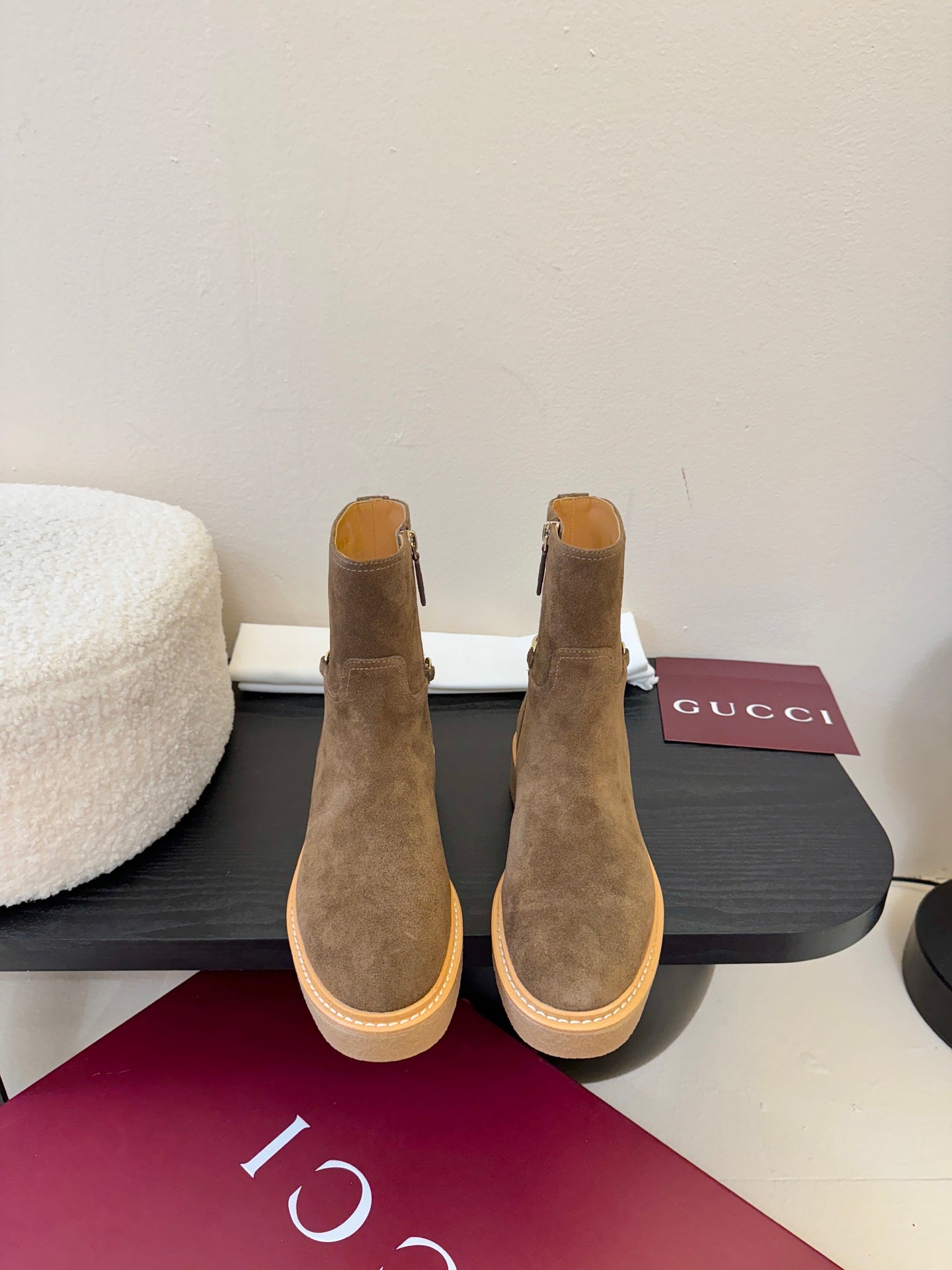 Gucci Runway Suede Boots