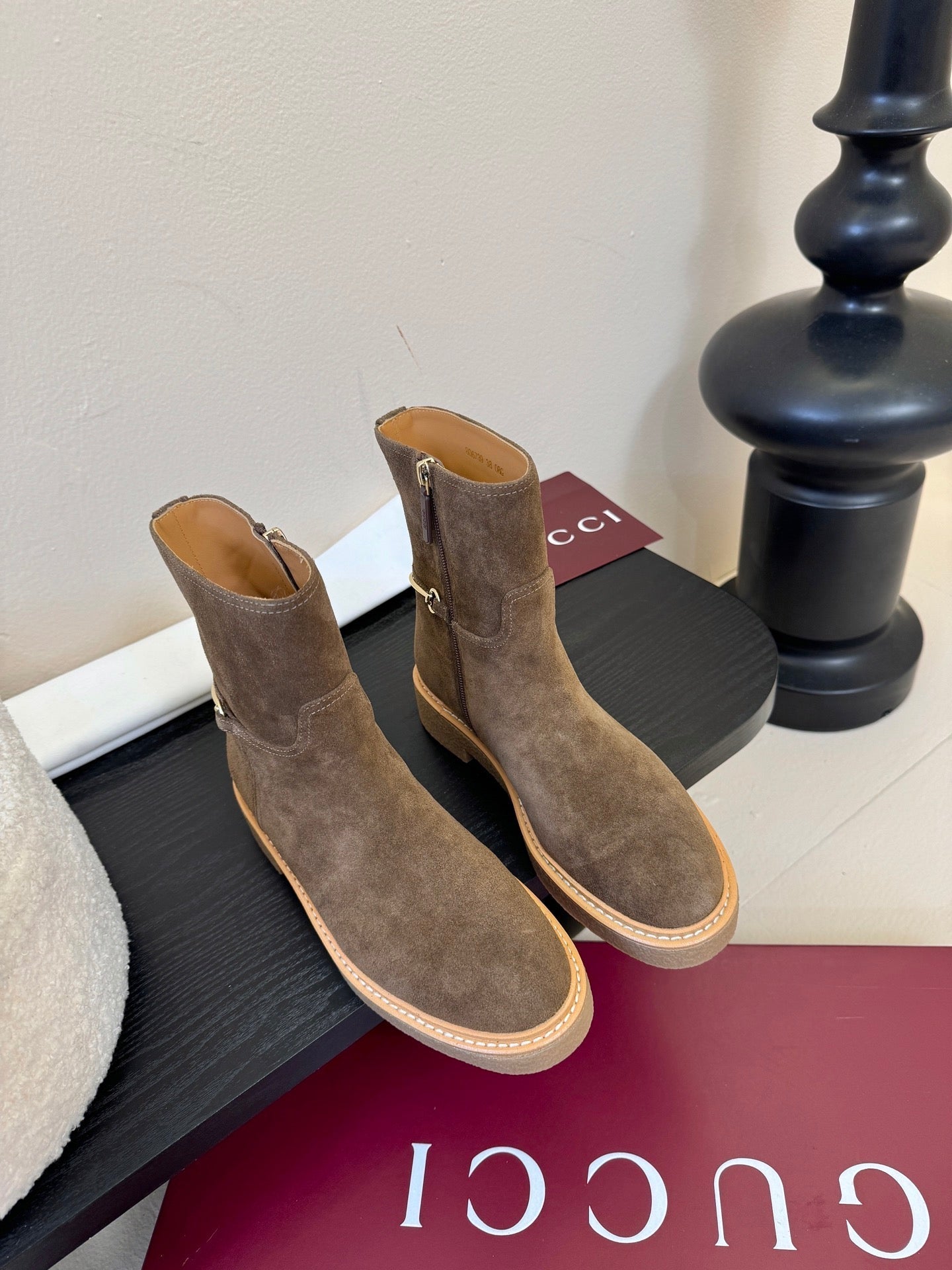 Gucci Runway Suede Boots