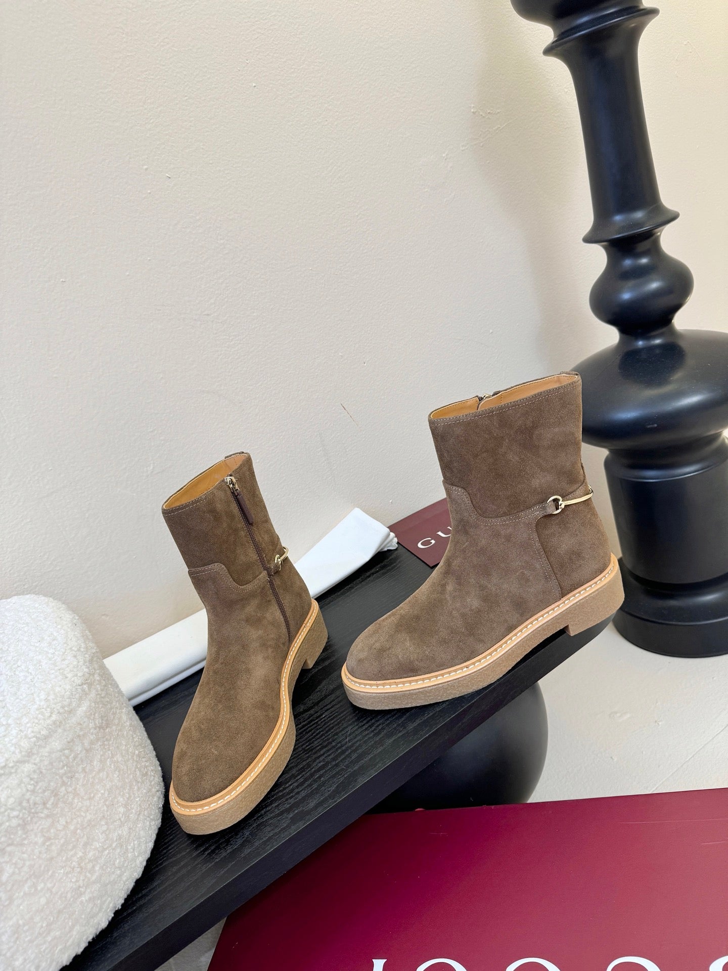 Gucci Runway Suede Boots