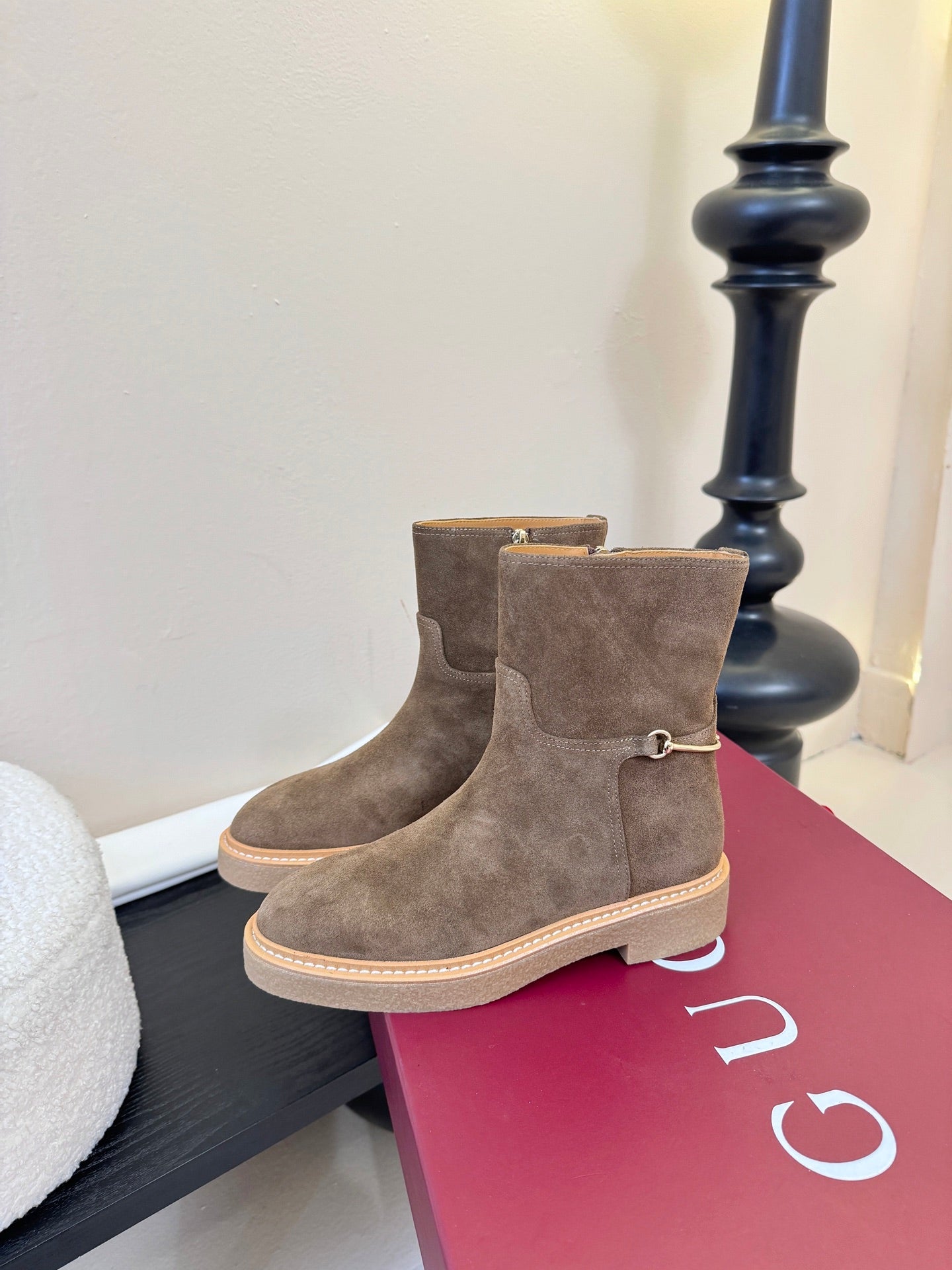 Gucci Runway Suede Boots