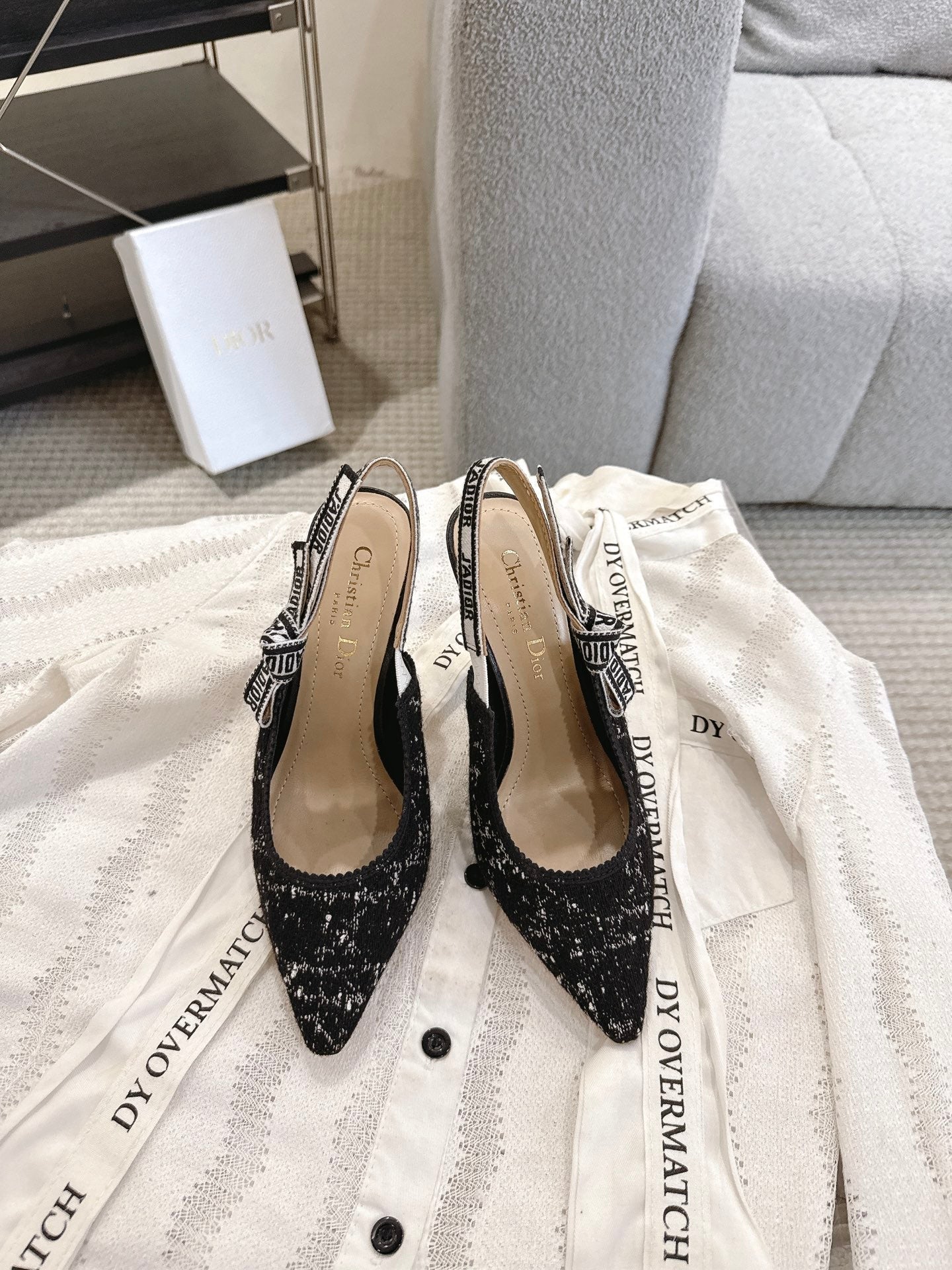 Dior J'Adior Patent Leather Kitten Heel Sandals