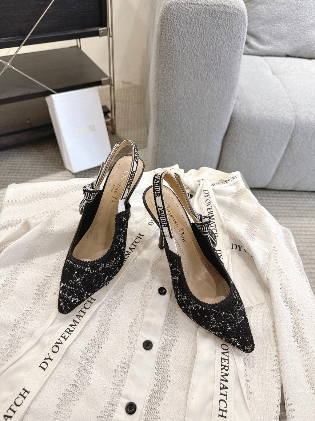 Dior J'Adior Patent Leather Kitten Heel Sandals