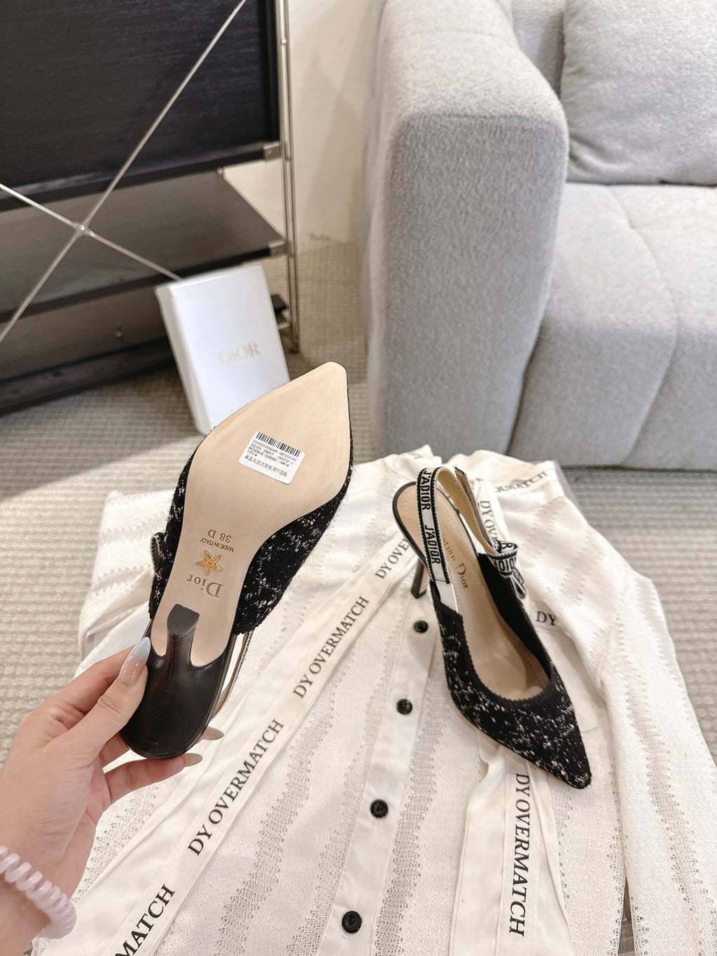 Dior J'Adior Patent Leather Kitten Heel Sandals