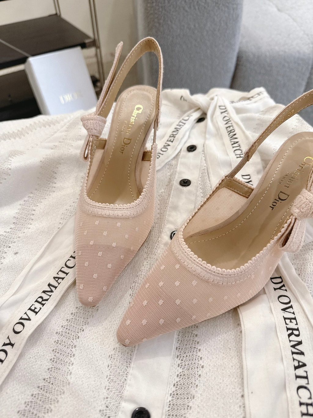 Dior J'Adior Patent Leather Kitten Heel Sandals