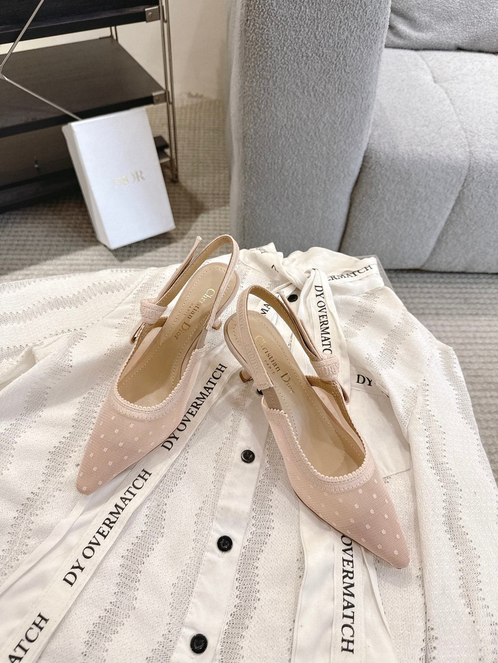 Dior J'Adior Patent Leather Kitten Heel Sandals