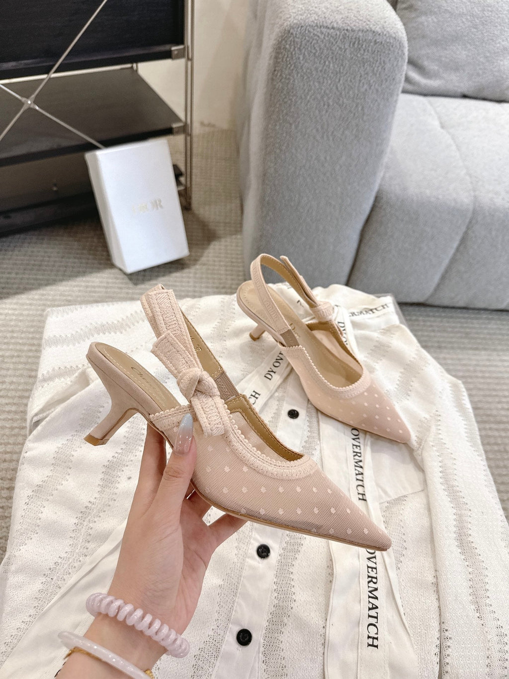 Dior J'Adior Patent Leather Kitten Heel Sandals