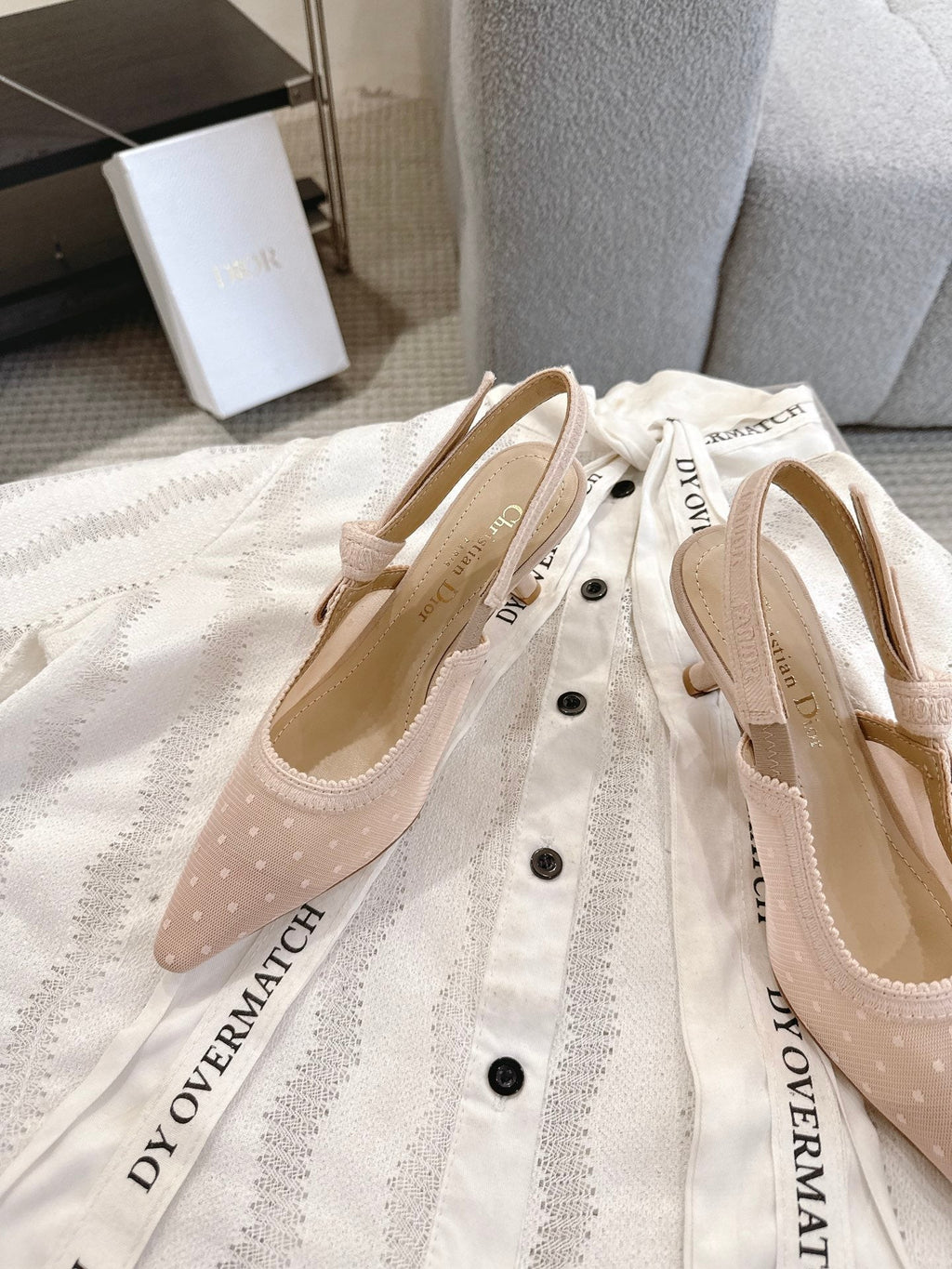 Dior J'Adior Patent Leather Kitten Heel Sandals