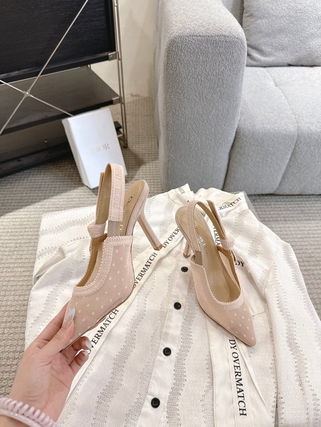 Dior J'Adior Patent Leather Kitten Heel Sandals