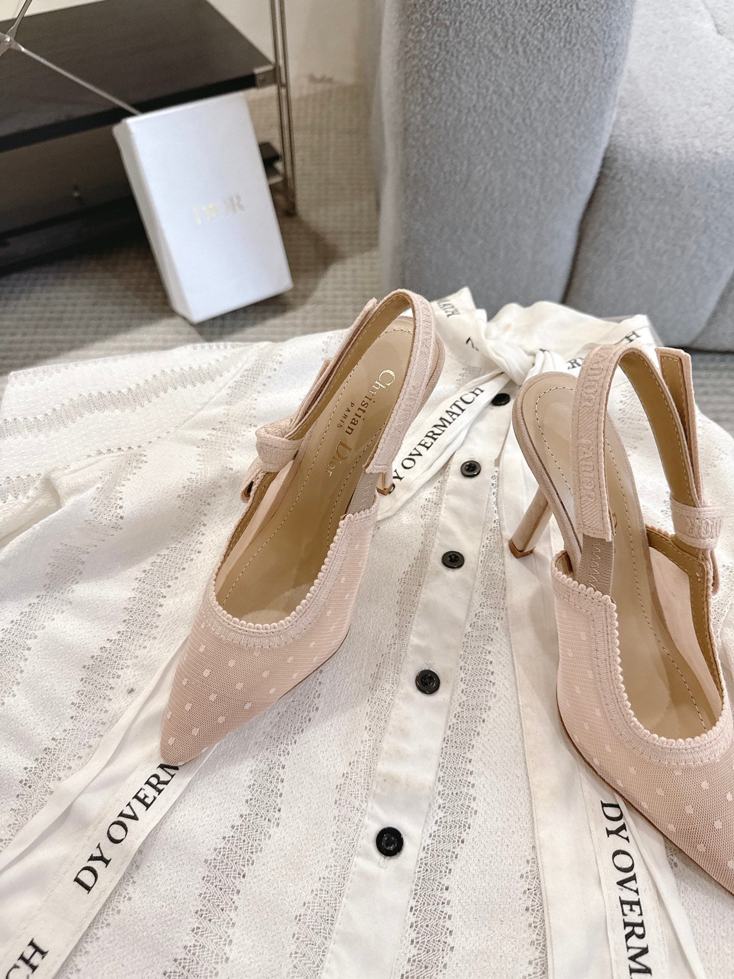 Dior J'Adior Patent Leather Kitten Heel Sandals