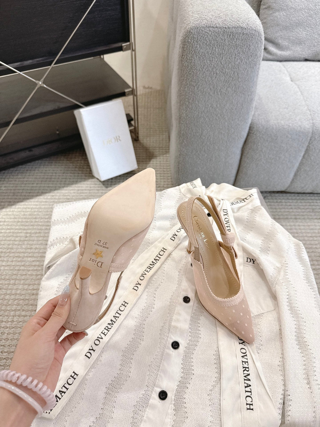 Dior J'Adior Patent Leather Kitten Heel Sandals
