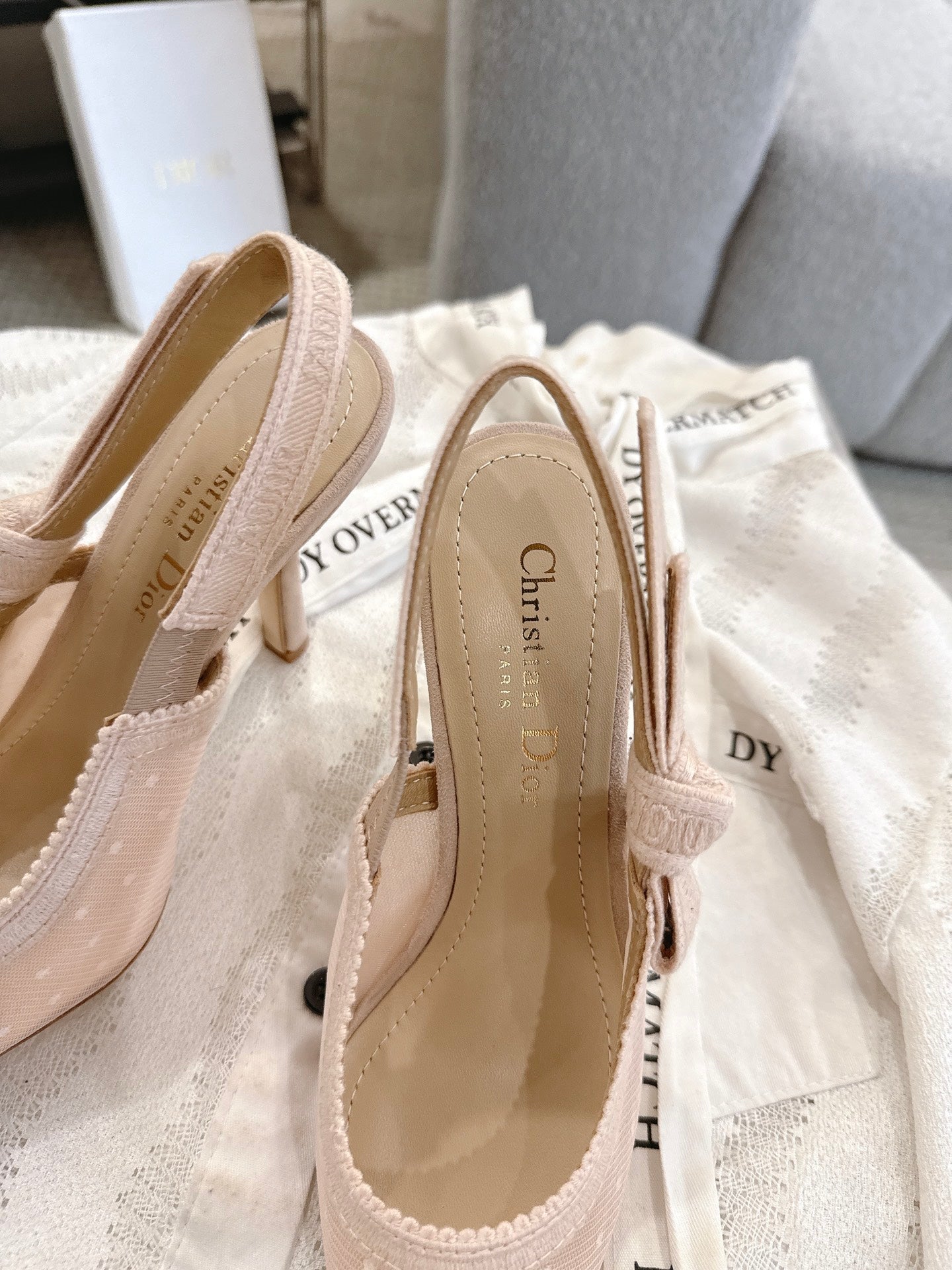 Dior J'Adior Patent Leather Kitten Heel Sandals