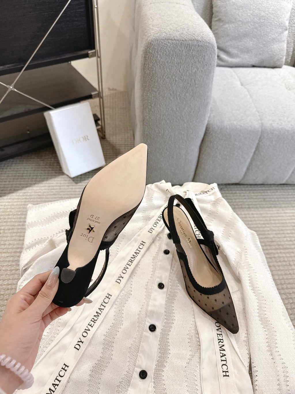 Dior J'Adior Patent Leather Kitten Heel Sandals