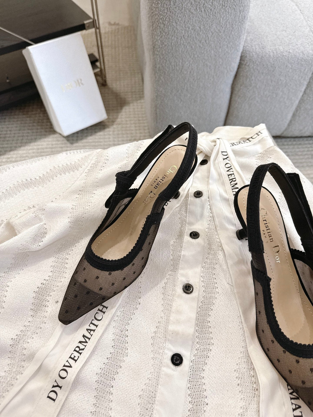 Dior J'Adior Patent Leather Kitten Heel Sandals
