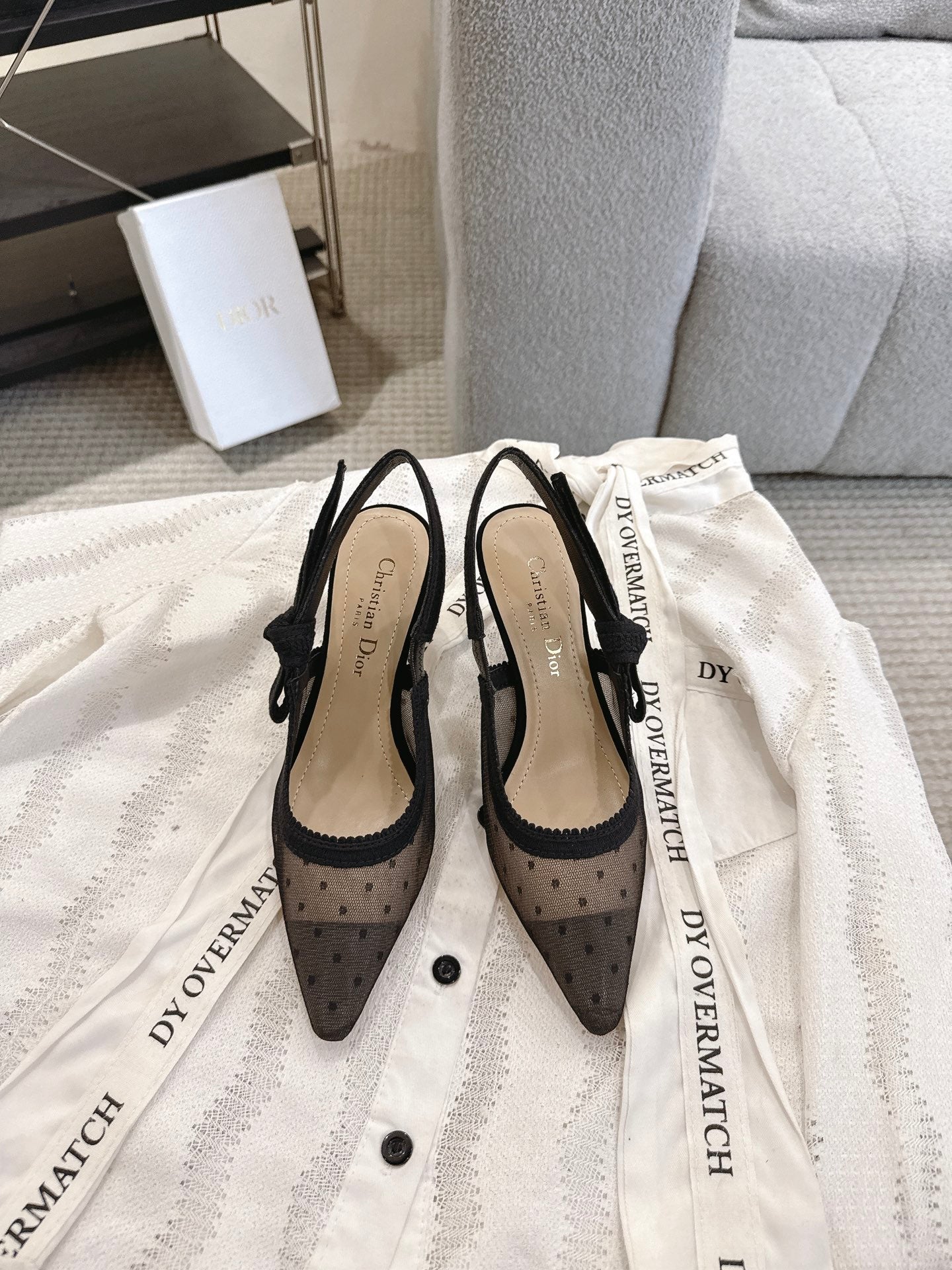 Dior J'Adior Patent Leather Kitten Heel Sandals