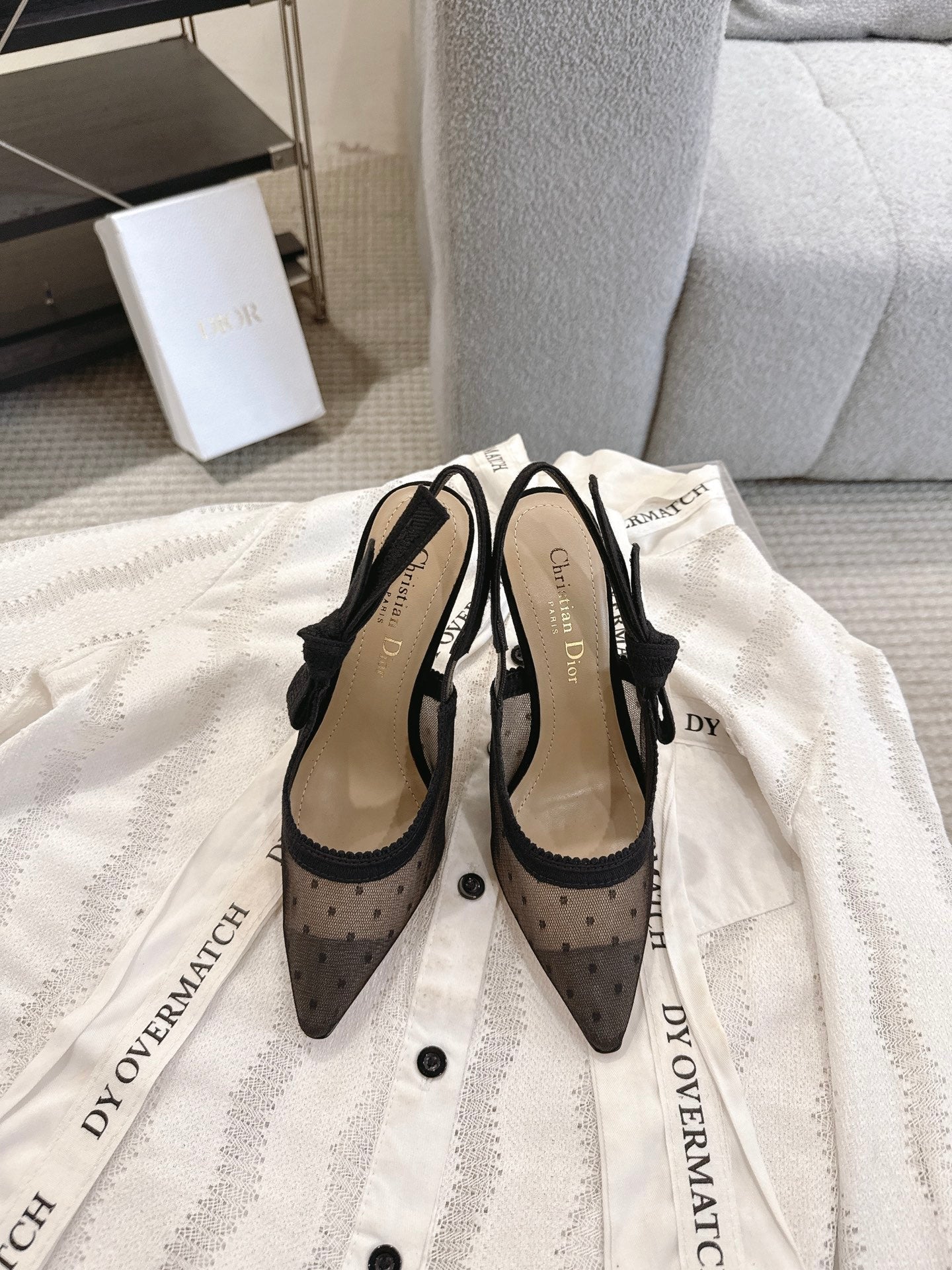 Dior J'Adior Patent Leather Kitten Heel Sandals