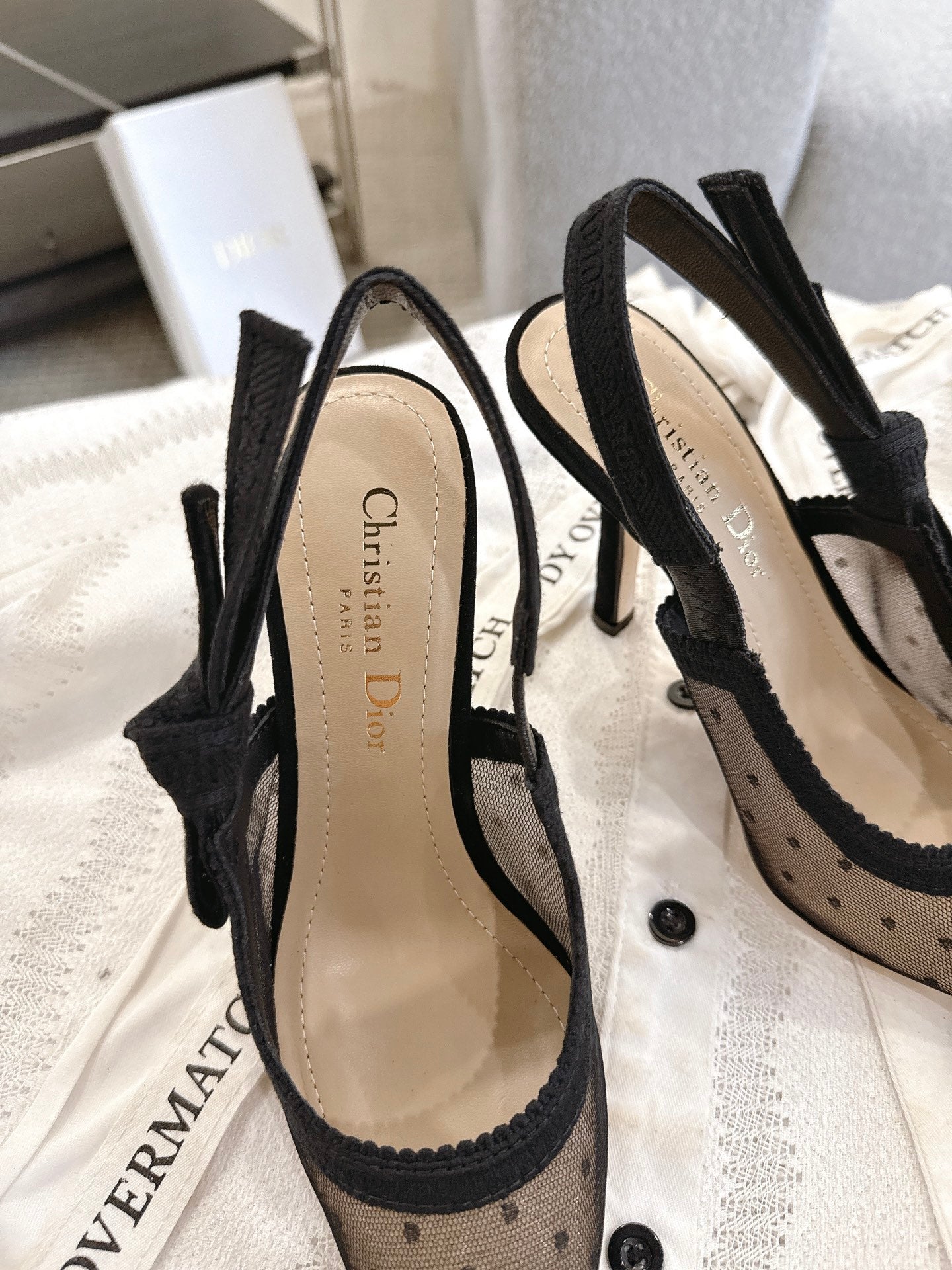Dior J'Adior Patent Leather Kitten Heel Sandals