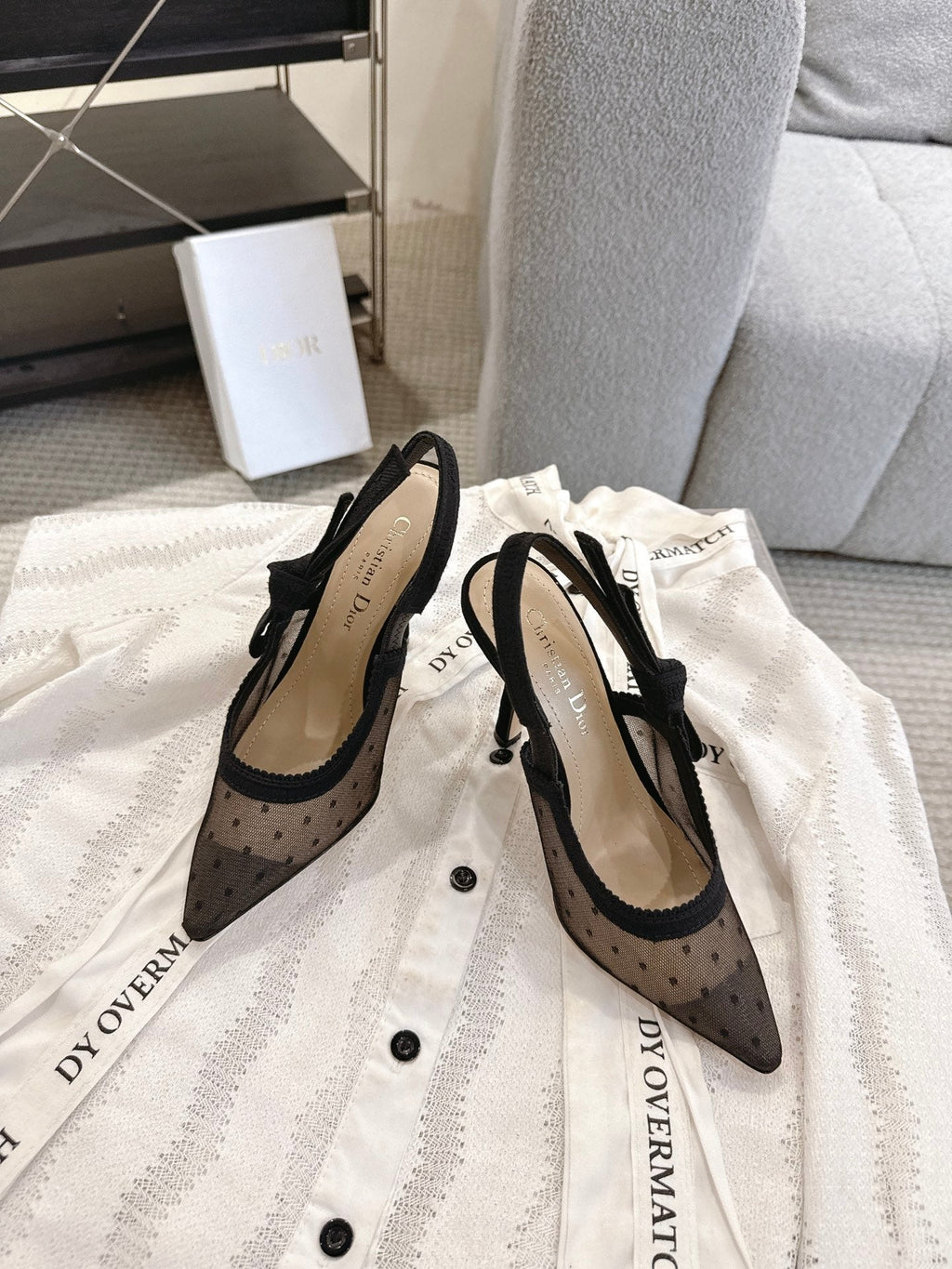 Dior J'Adior Patent Leather Kitten Heel Sandals