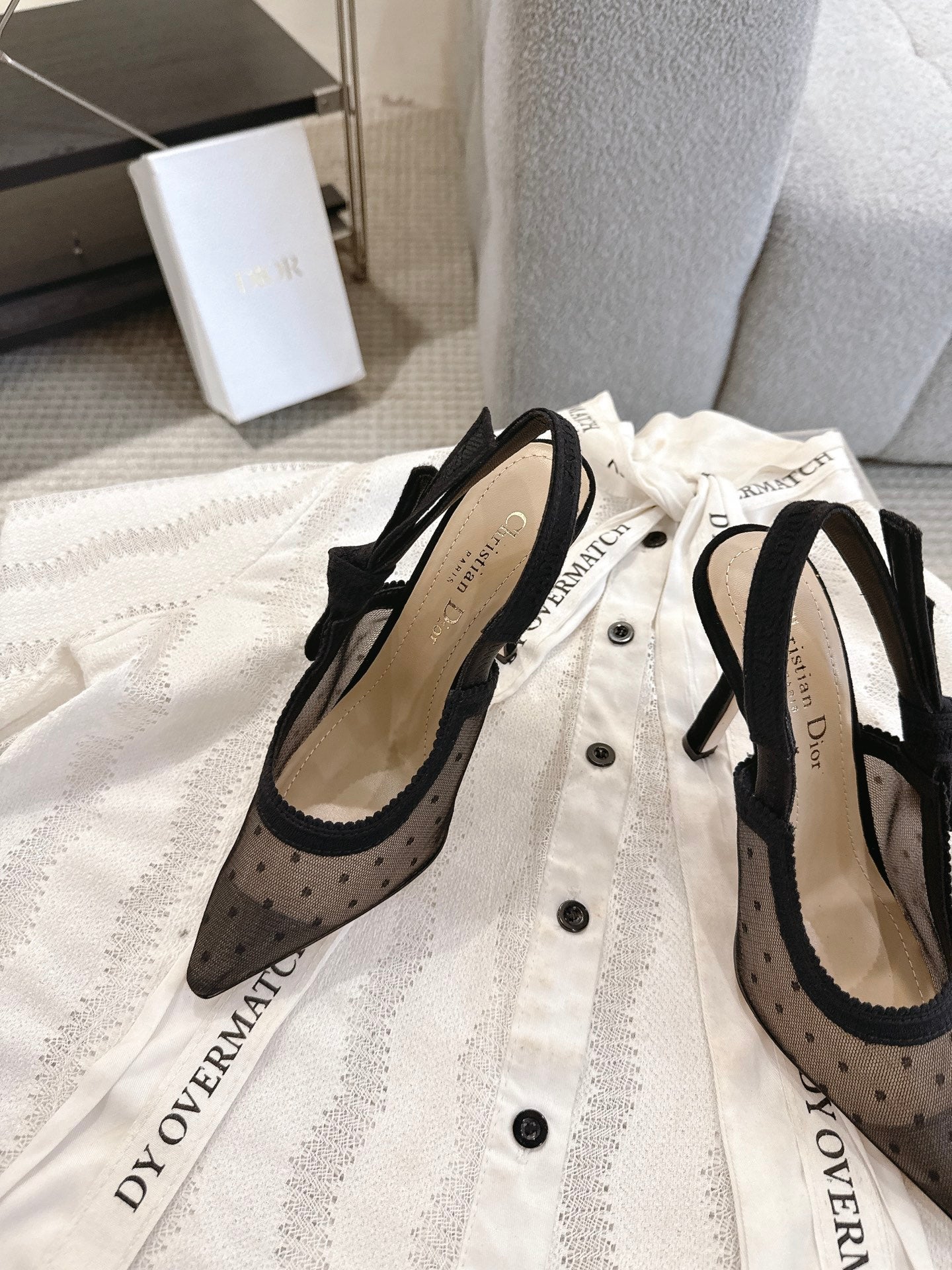 Dior J'Adior Patent Leather Kitten Heel Sandals