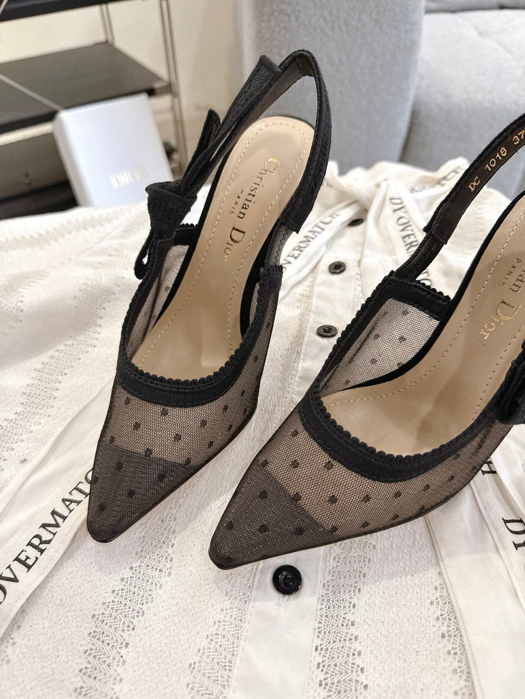 Dior J'Adior Patent Leather Kitten Heel Sandals