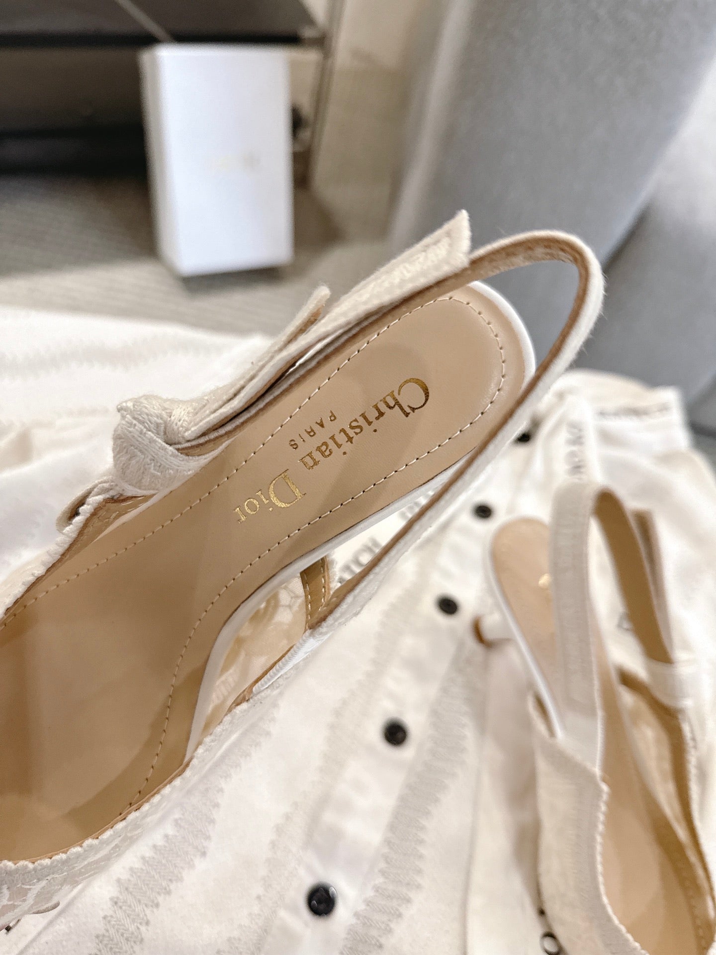 Dior J'Adior Patent Leather Kitten Heel Sandals