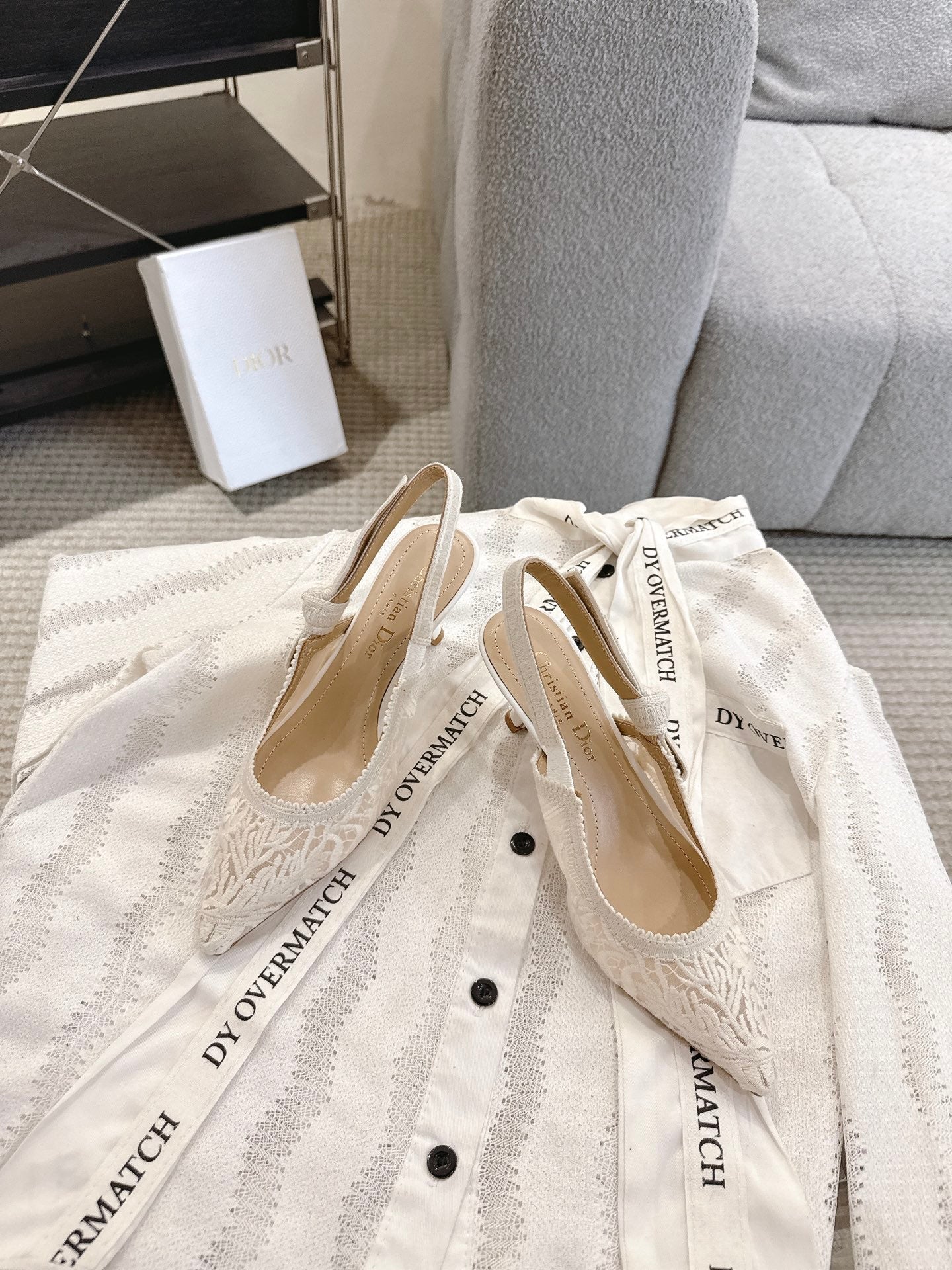 Dior J'Adior Patent Leather Kitten Heel Sandals