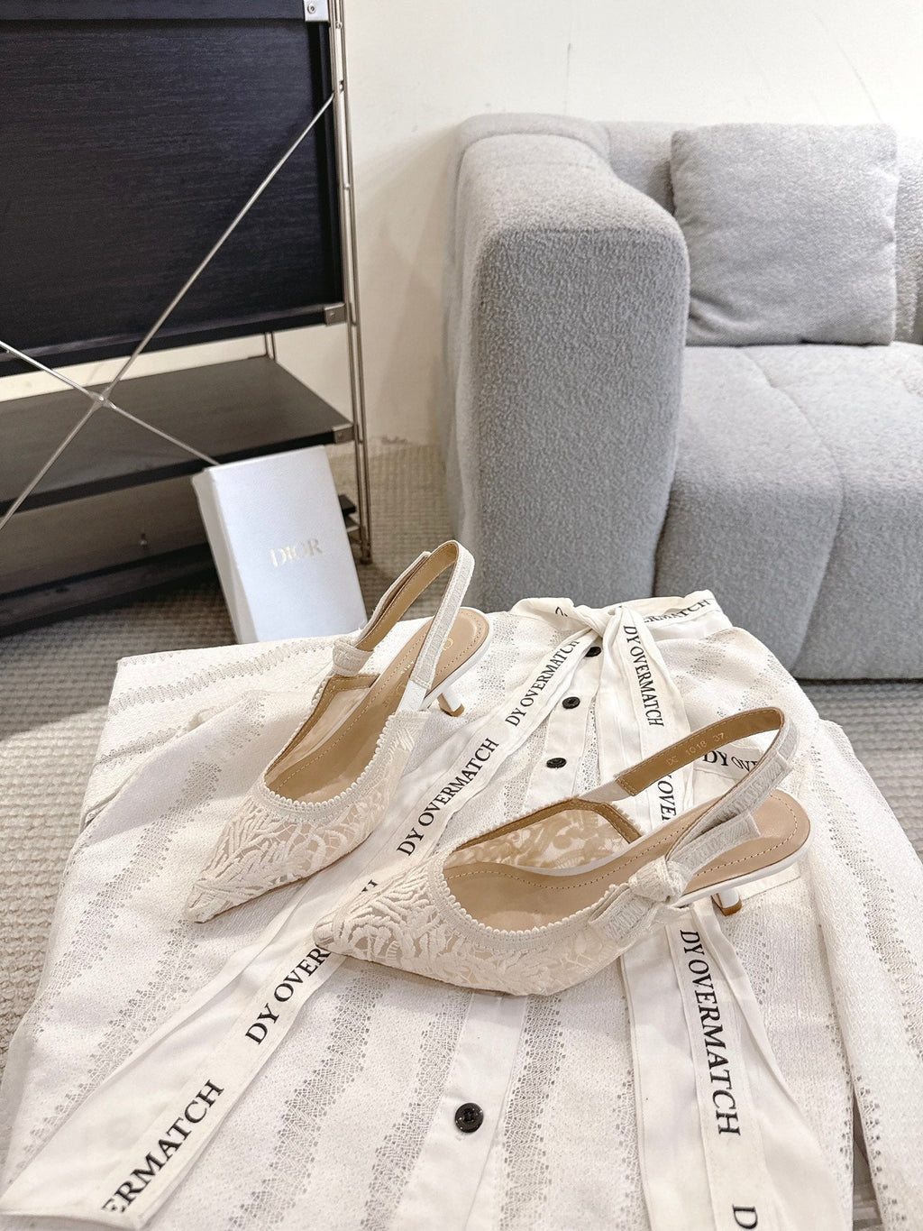 Dior J'Adior Patent Leather Kitten Heel Sandals