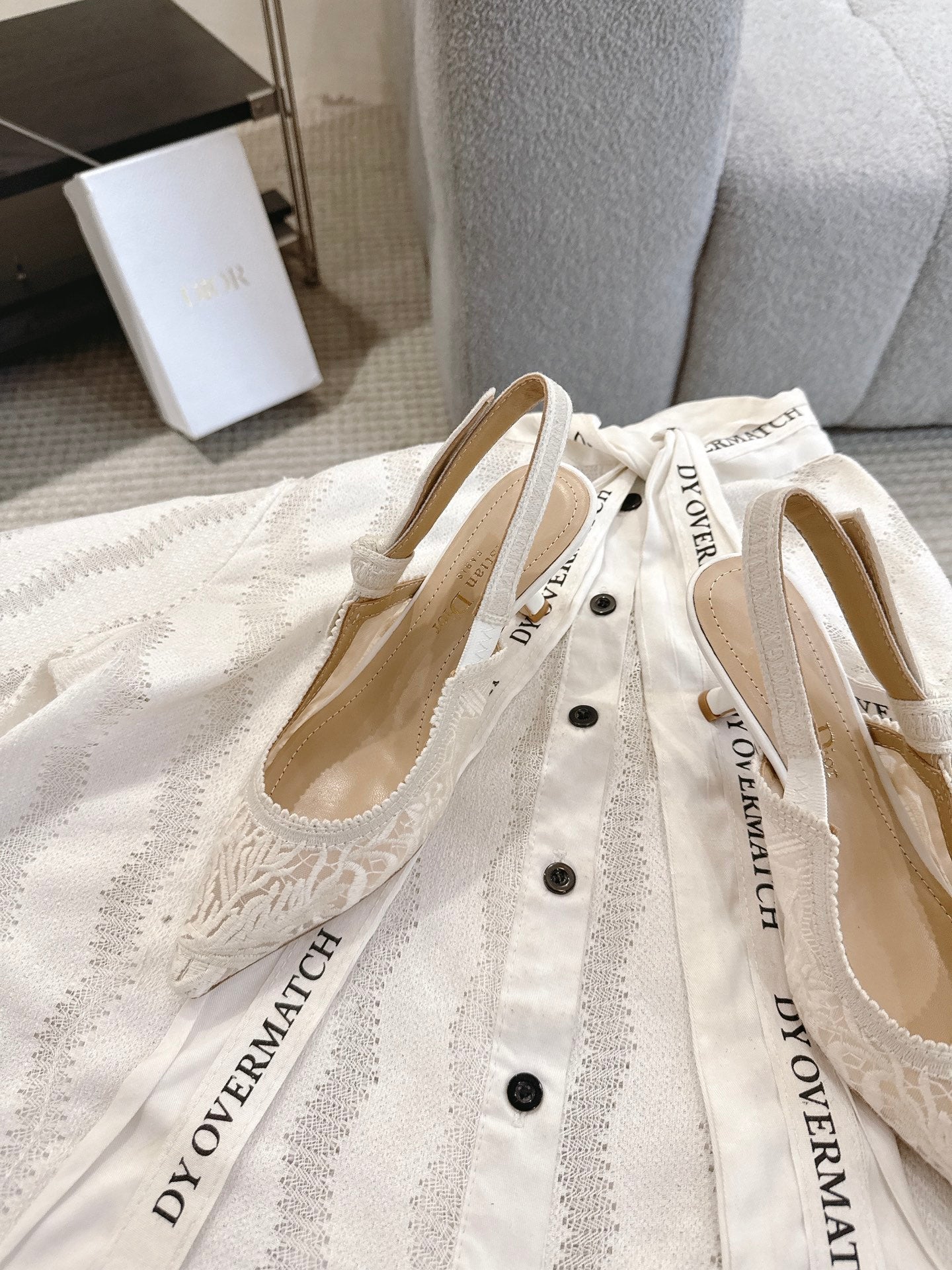 Dior J'Adior Patent Leather Kitten Heel Sandals