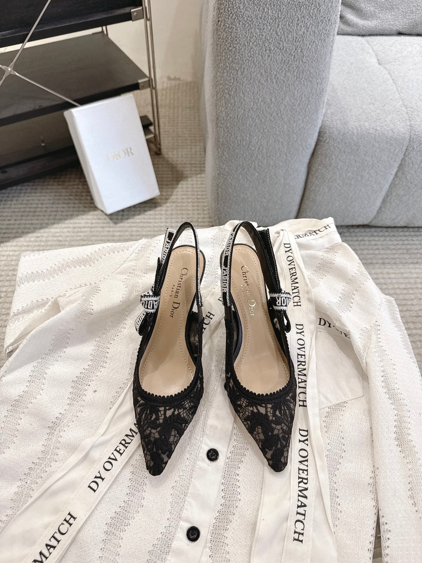 Dior J'Adior Patent Leather Kitten Heel Sandals