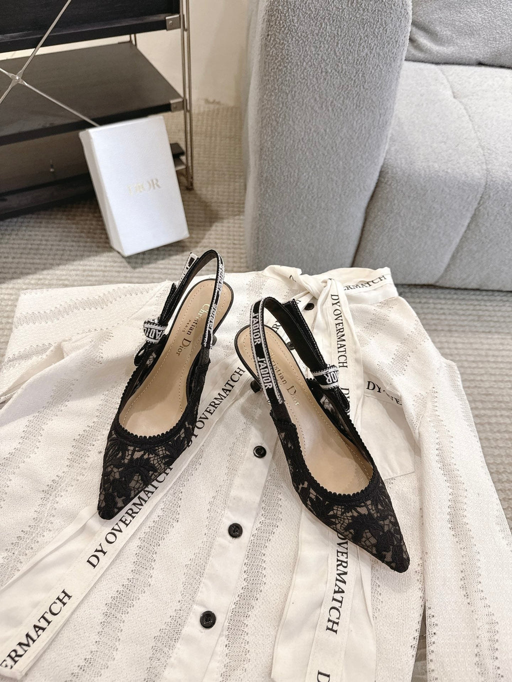 Dior J'Adior Patent Leather Kitten Heel Sandals