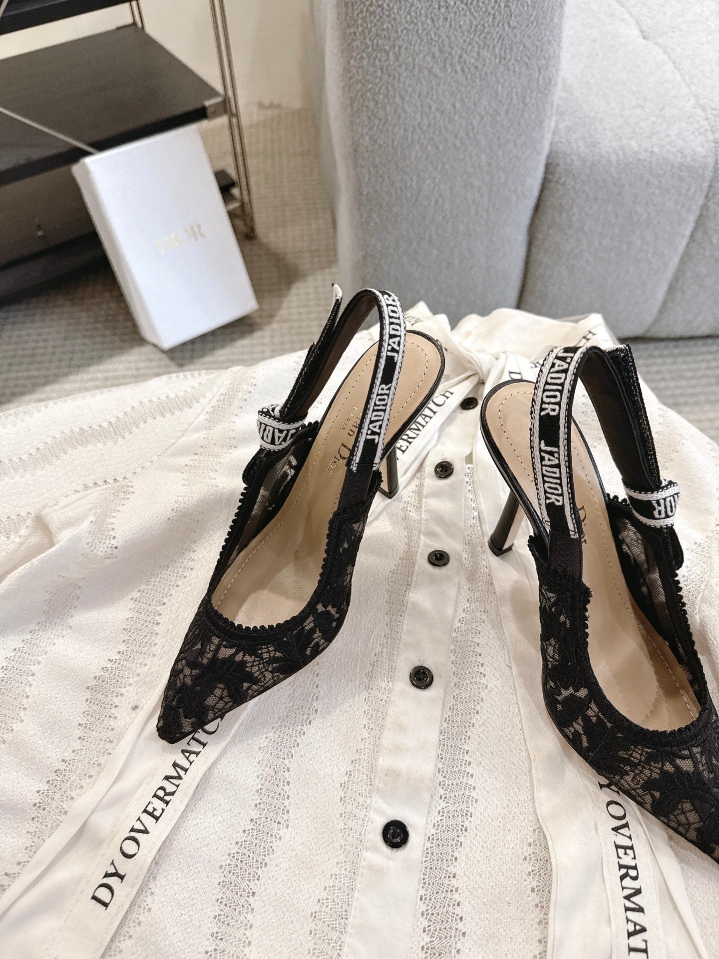 Dior J'Adior Patent Leather Kitten Heel Sandals