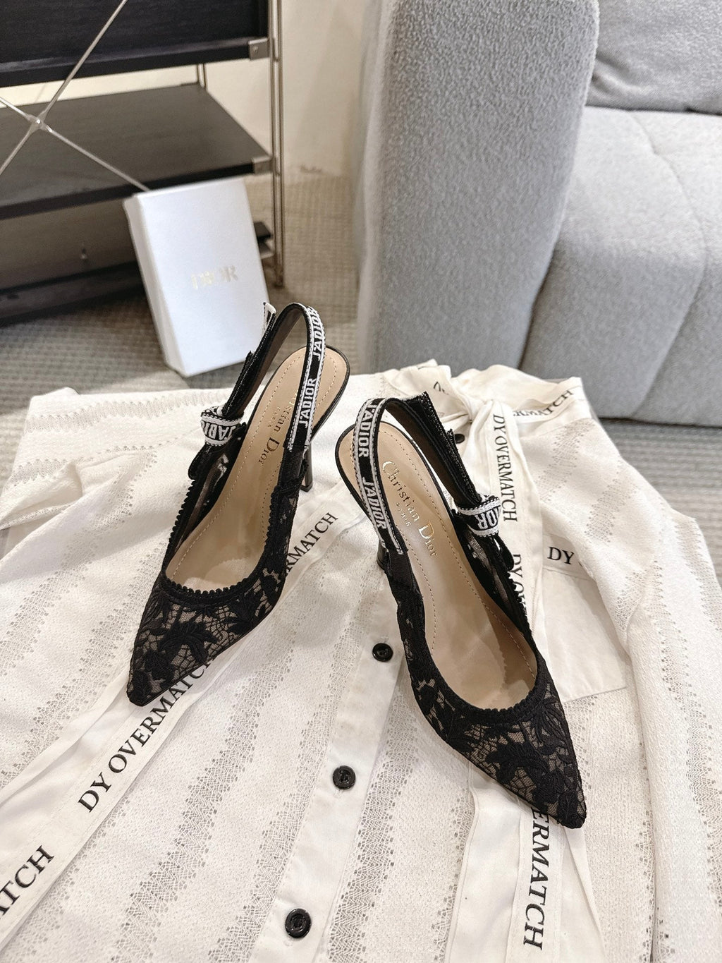 Dior J'Adior Patent Leather Kitten Heel Sandals