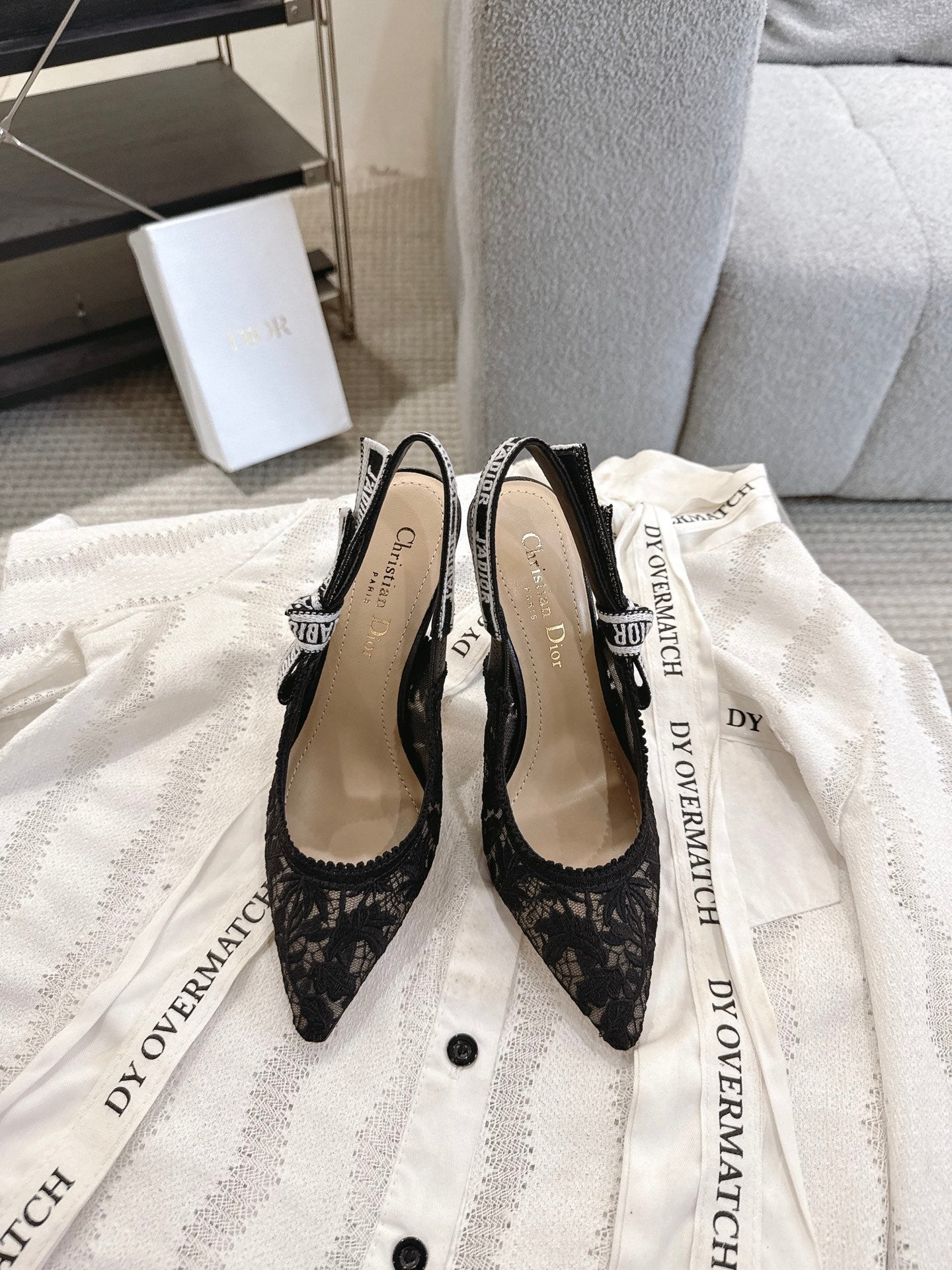 Dior J'Adior Patent Leather Kitten Heel Sandals
