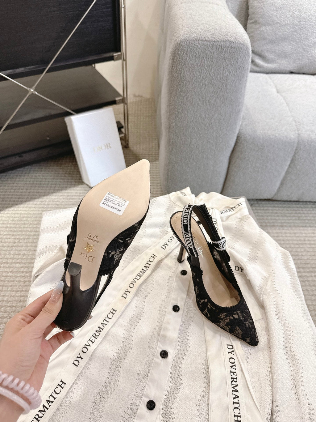 Dior J'Adior Patent Leather Kitten Heel Sandals