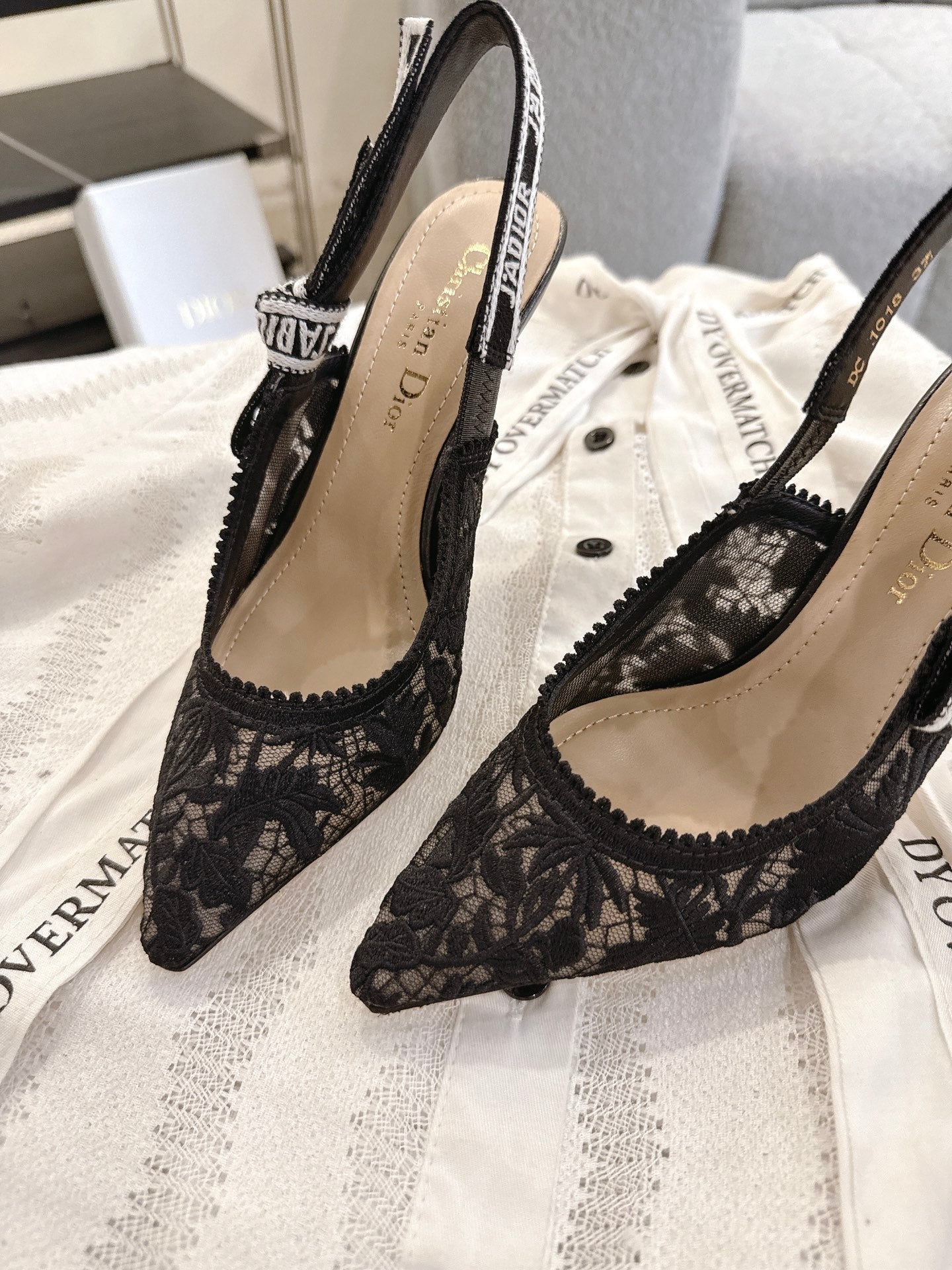 Dior J'Adior Patent Leather Kitten Heel Sandals