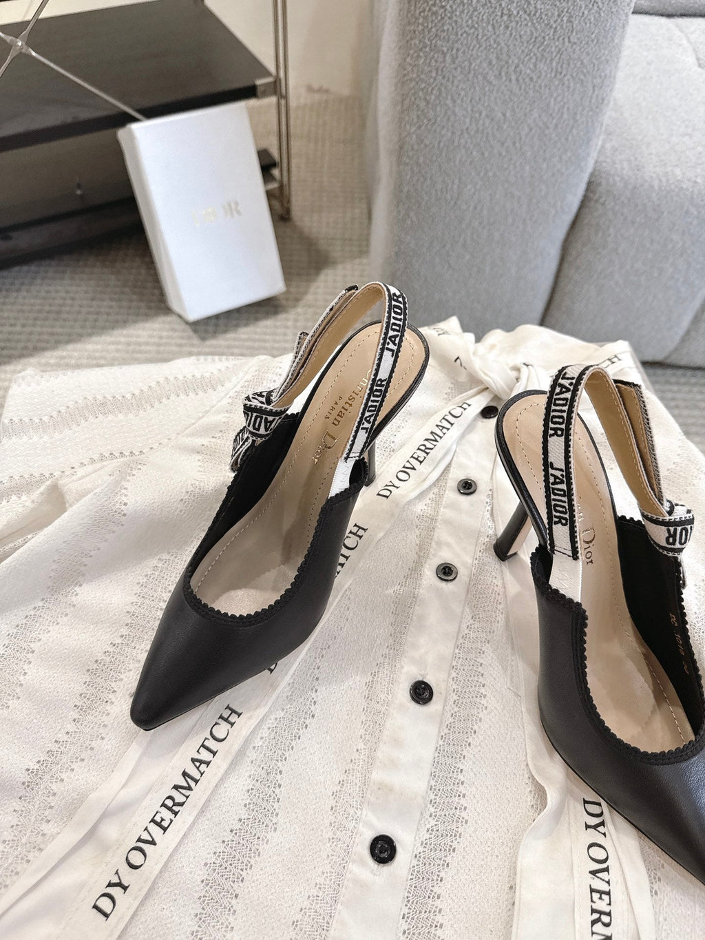 Dior J'Adior Patent Leather Kitten Heel Sandals