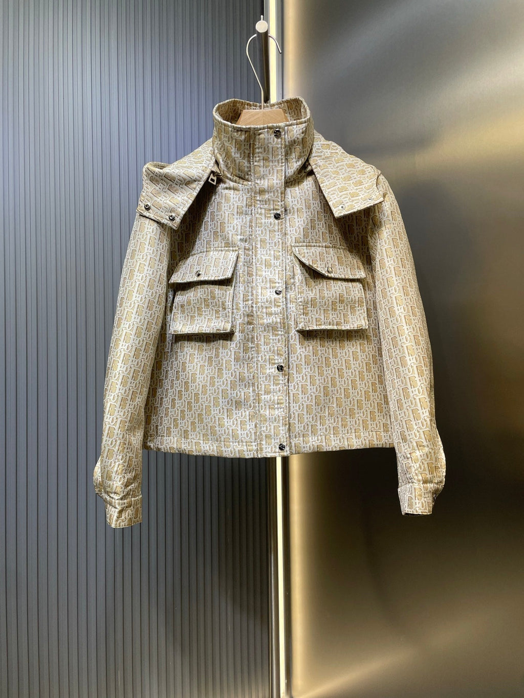 Dior Monogram Jacquard Hooded Jacket – 25FW