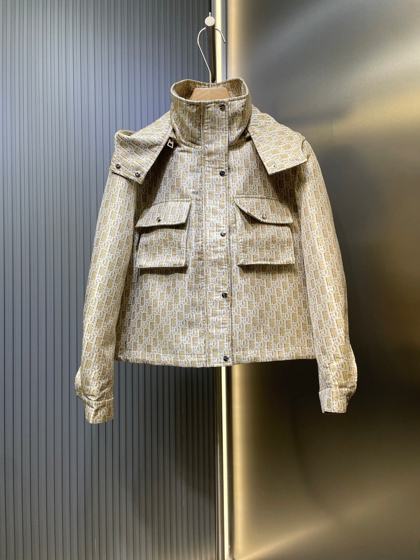 Dior Monogram Jacquard Hooded Jacket – 25FW