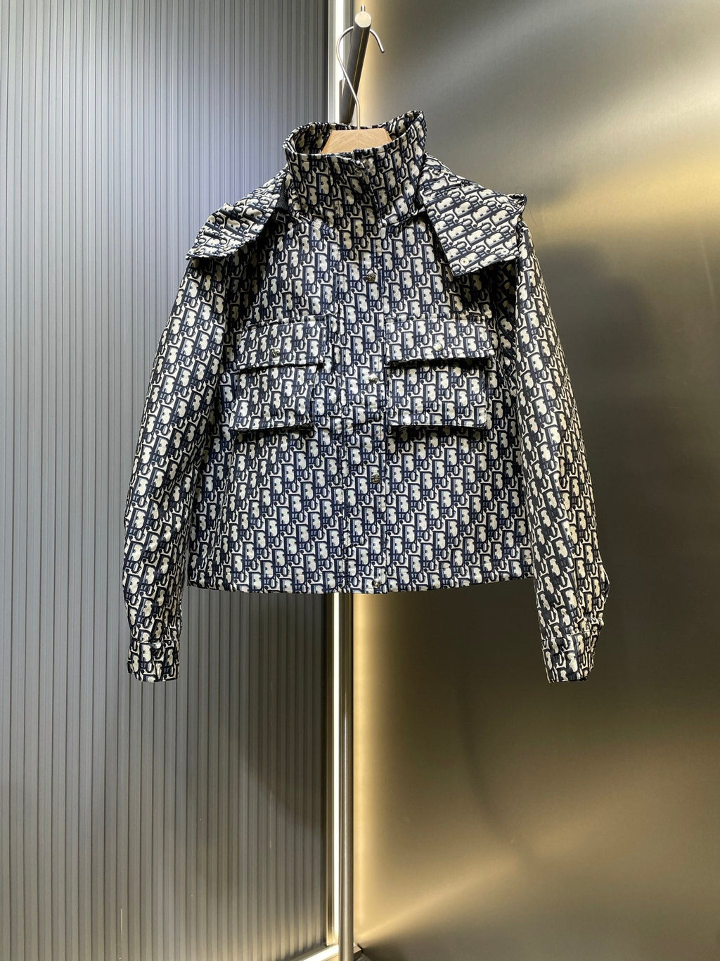 Dior Monogram Jacquard Hooded Jacket – 25FW
