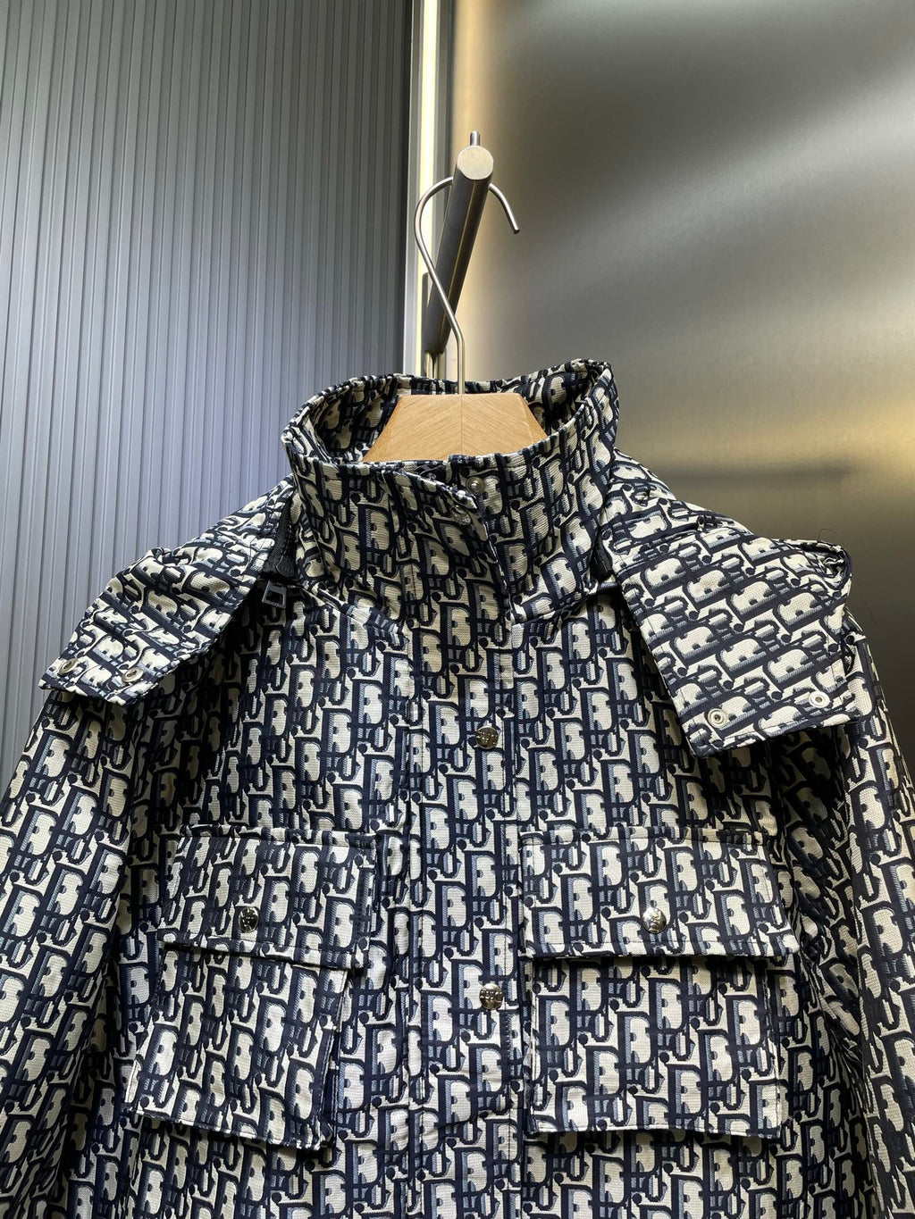 Dior Monogram Jacquard Hooded Jacket – 25FW