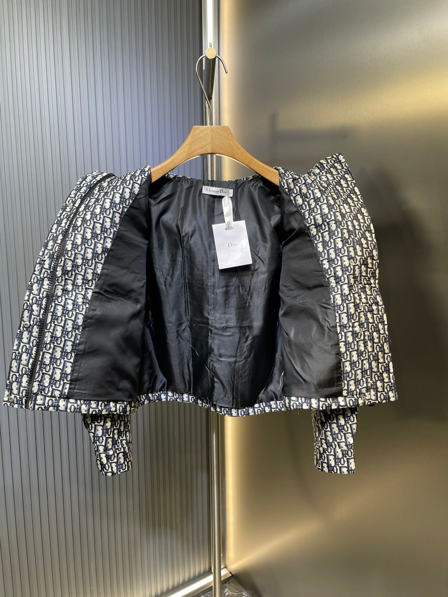 Dior Monogram Jacquard Hooded Jacket – 25FW