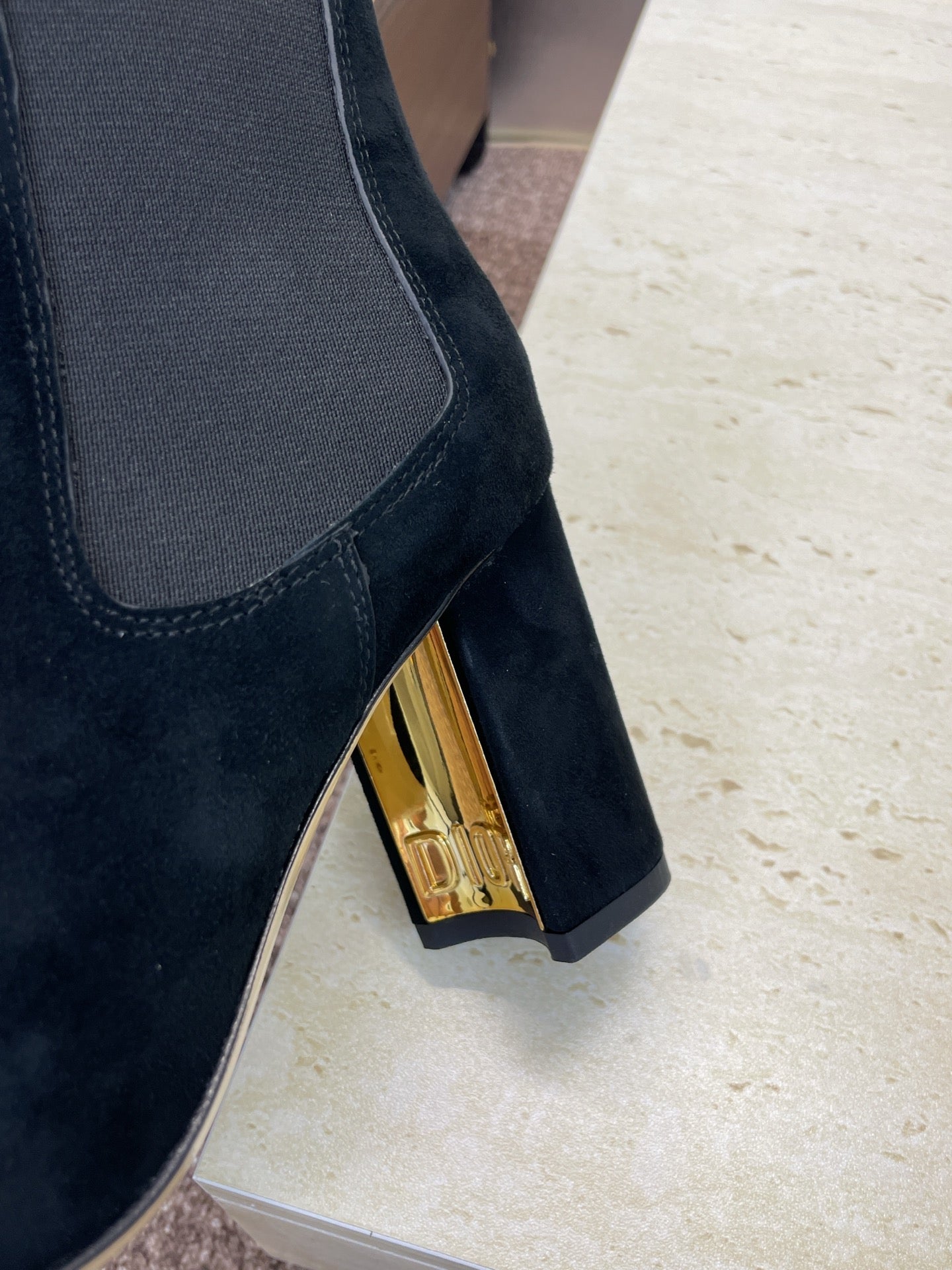 Dior D-Art Chunky Heel Chelsea Ankle Boots – 2025FW