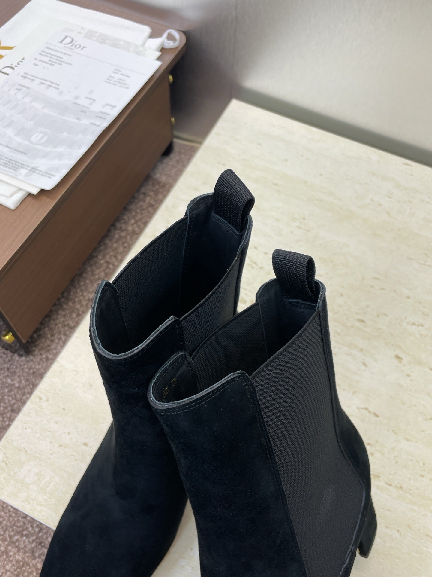 Dior D-Art Chunky Heel Chelsea Ankle Boots – 2025FW