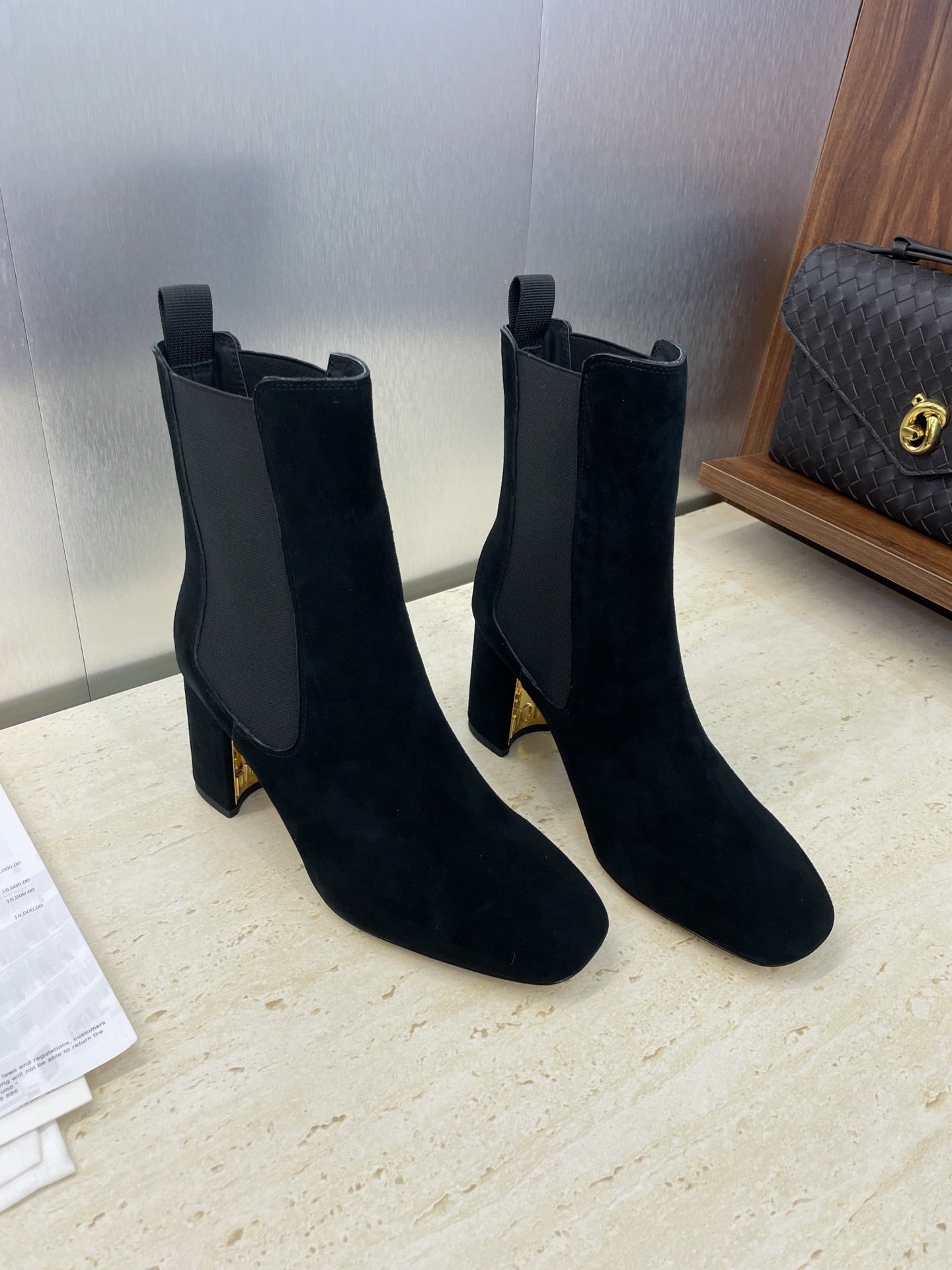 Dior D-Art Chunky Heel Chelsea Ankle Boots – 2025FW